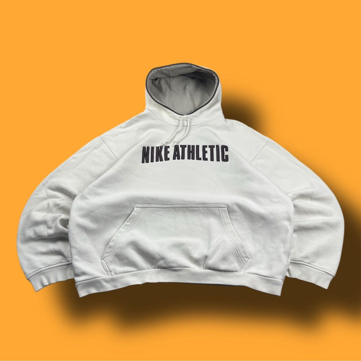 Nike × Vintage NIKE VINTAGE CENTER LOGO OVERSIZE BOXY HOODIE Size US L / EU 52-54 / 3 - 1 Thumbnail
