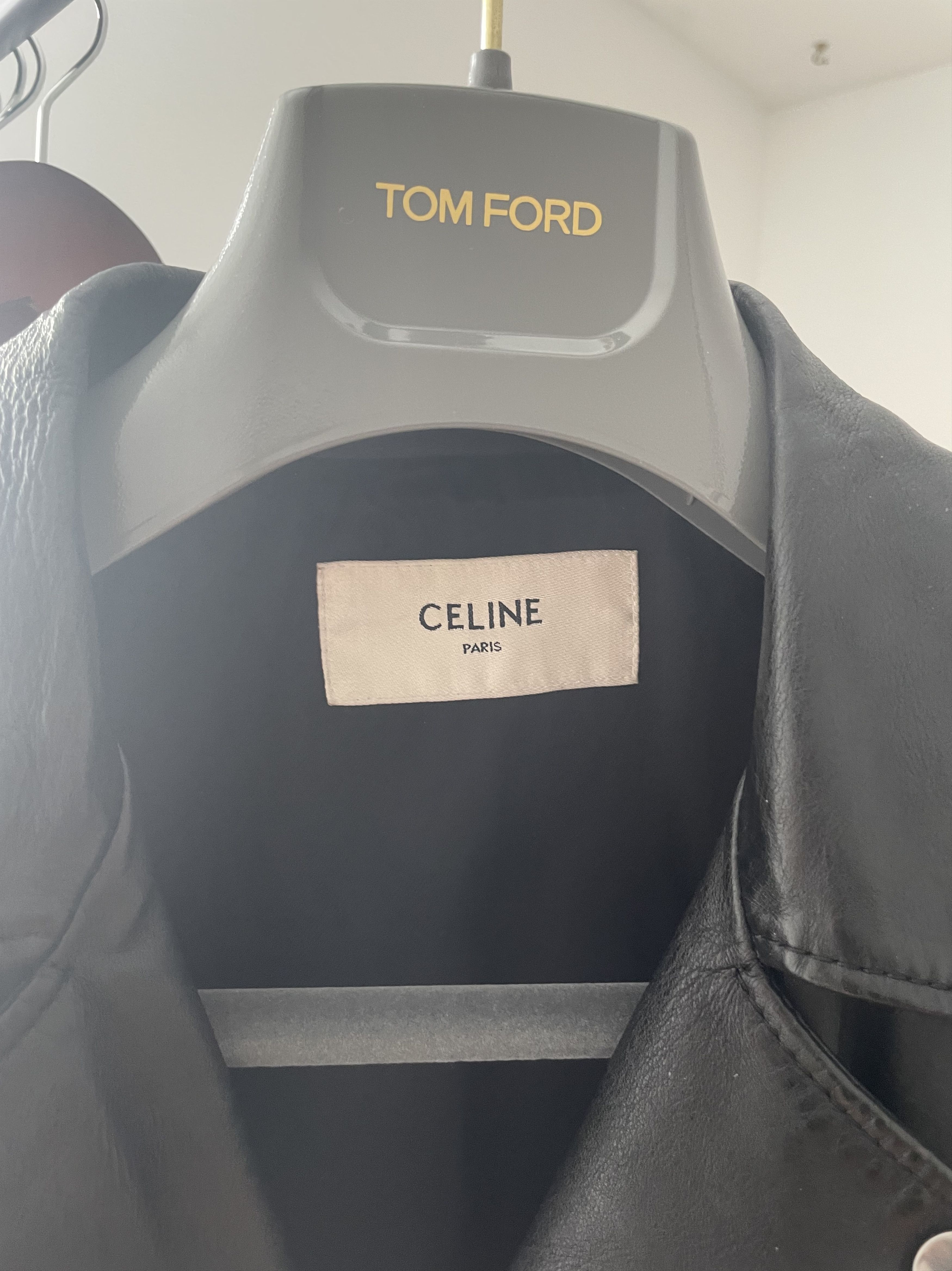 Celine × Hedi Slimane Celine X Hedi slimane Leather biker jacket Size US M / EU 48-50 / 2 - 10 Thumbnail
