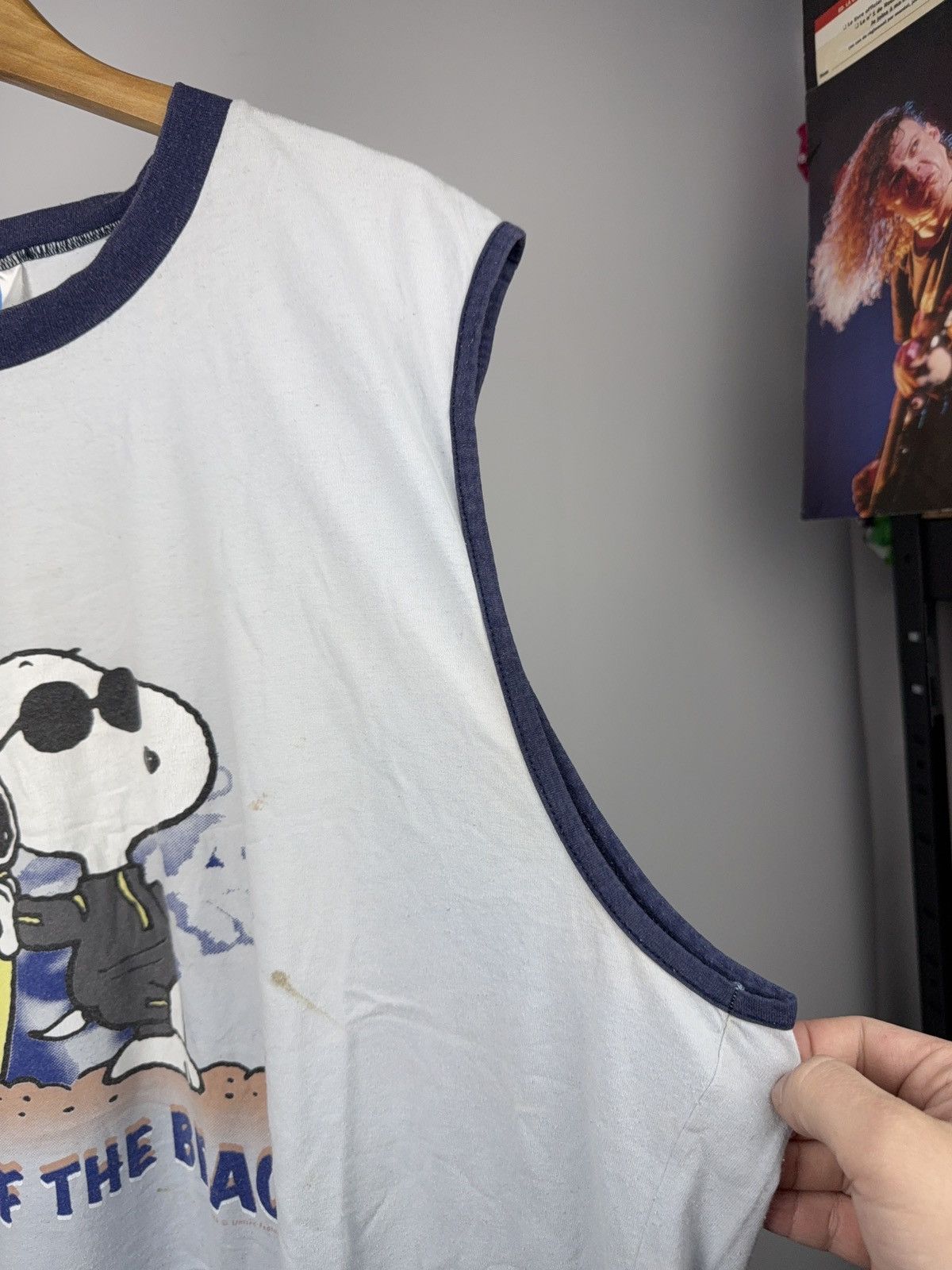 Peanuts 80s Peanuts Vintage Snoopy King Of The Beach Surf Sleeveless Size US XXL / EU 58 / 5 - 3 Thumbnail