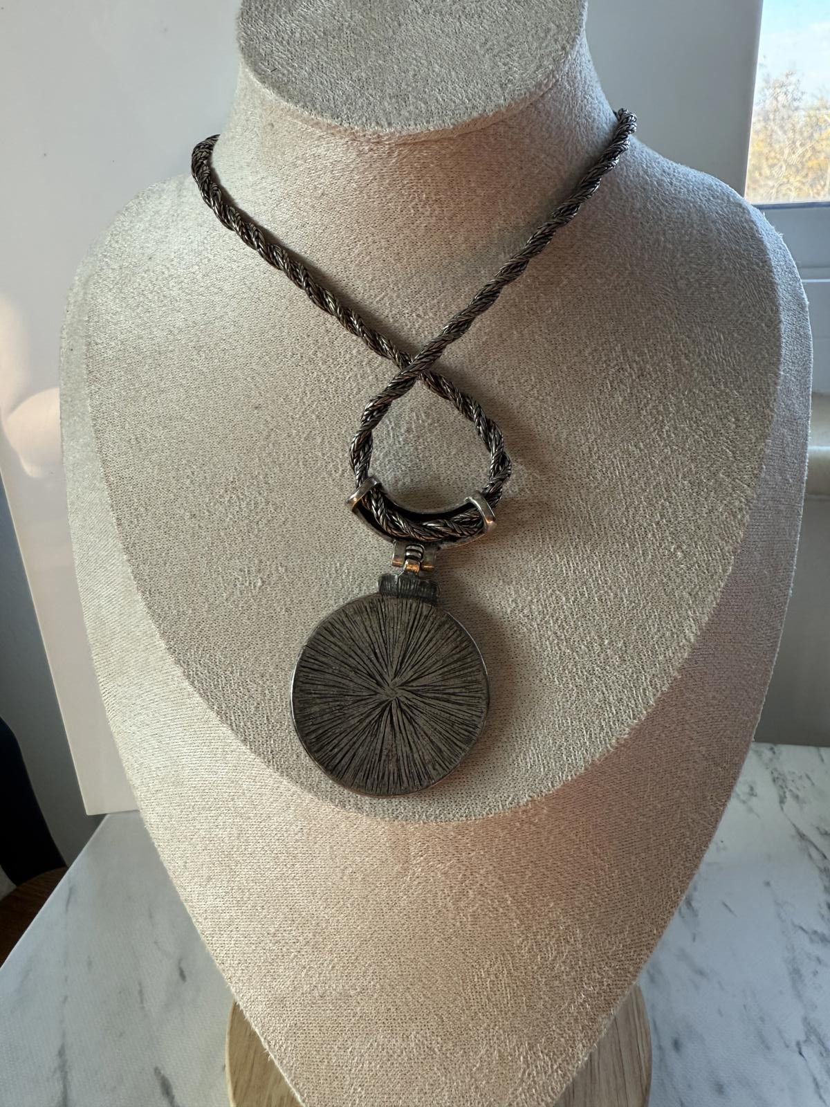 Chicos Vintage Chicos silvertone pendant necklace Size ONE SIZE - 3 Thumbnail