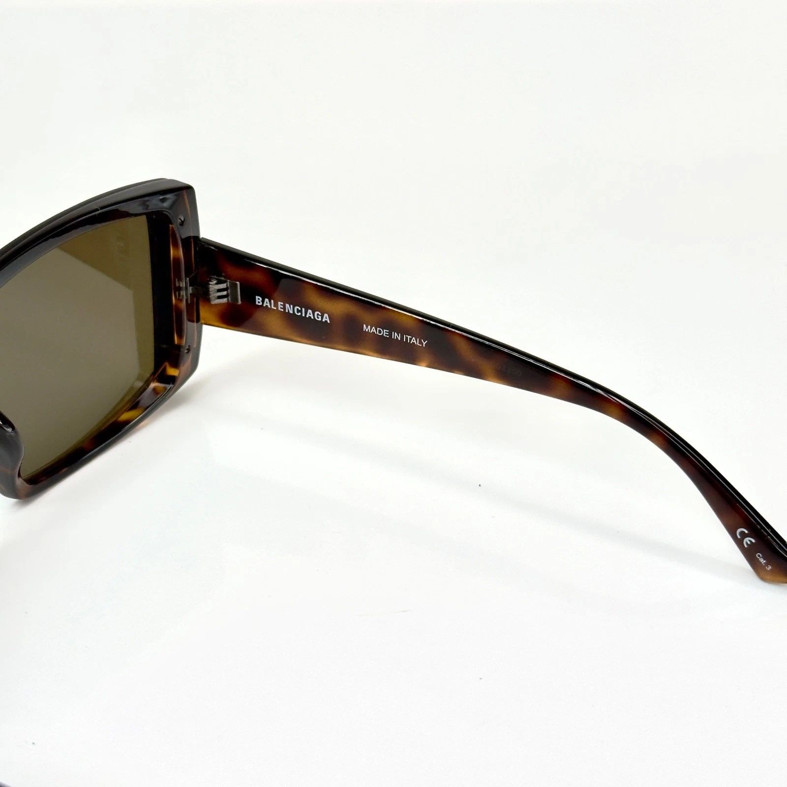 Balenciaga BALENCIAGA BB0081S Square Brown Gold Mirror 0081 005 Size ONE SIZE - 4 Thumbnail