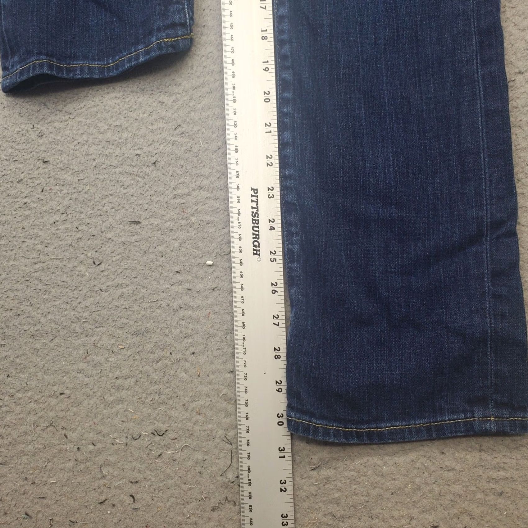 Denime X2 Womens Jeans 12 Blue Stretch Straight Leg Denim Jeans 5-Pocket Medium Wash Vintage: No Size 34" / US 12 / IT 48 - 4 Thumbnail