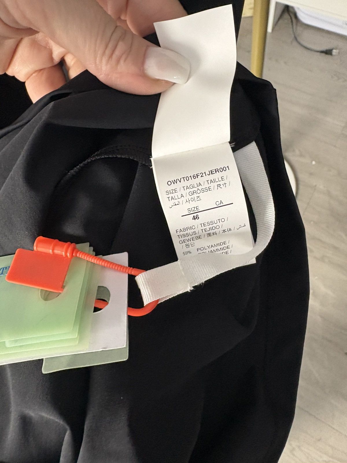 Off-White $920 NWT Off-White Athleisure Black Sporty Dress Sz 46 Lg Size L / US 10 / IT 46 - 8 Thumbnail