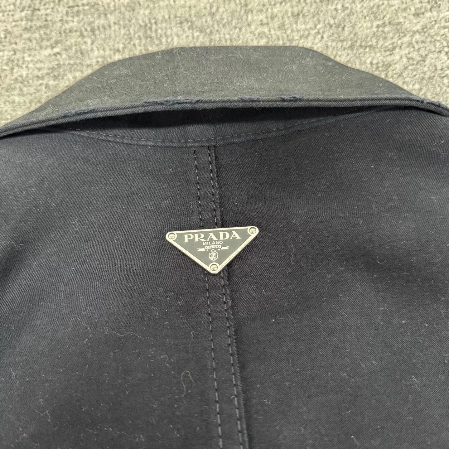 Prada Prada Runway Mud Dye Triangle Single Breasted Work Jacket M Size US M / EU 48-50 / 2 - 6 Thumbnail