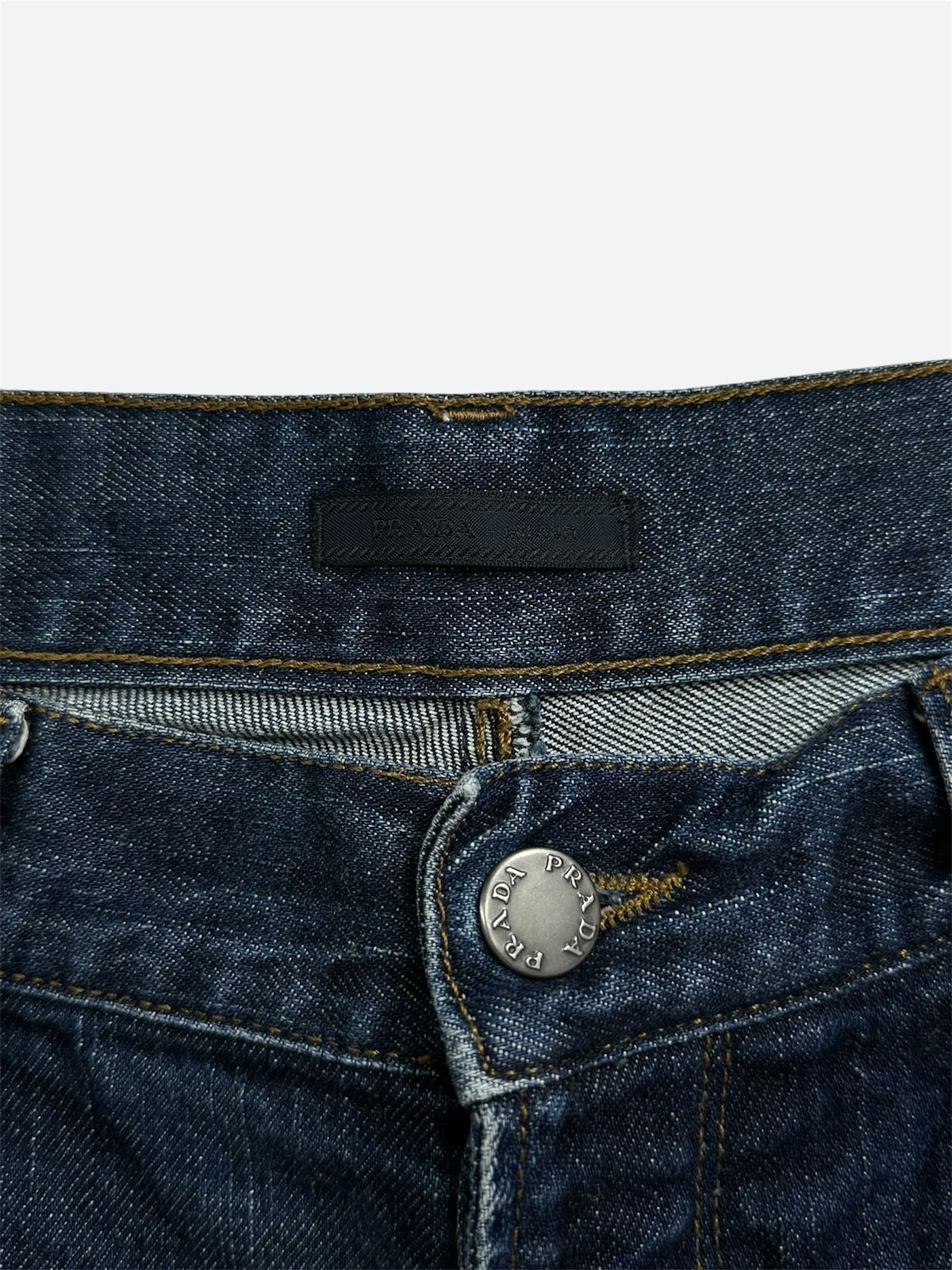 Prada CC000013 Prada Classic Fit Straight Jeans Washed Blue 33 Size US 33 - 7 Thumbnail