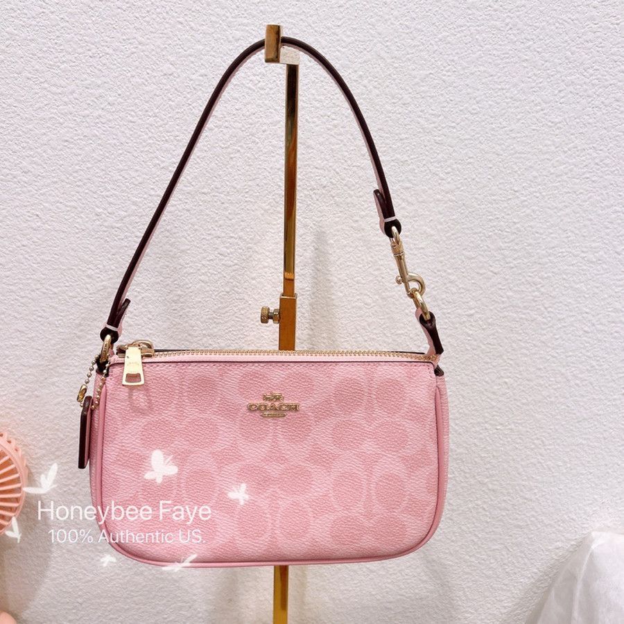 Coach NWT Coach Nolita 19 CW426 Powder pink plus extended chain Size ONE SIZE - 5 Thumbnail