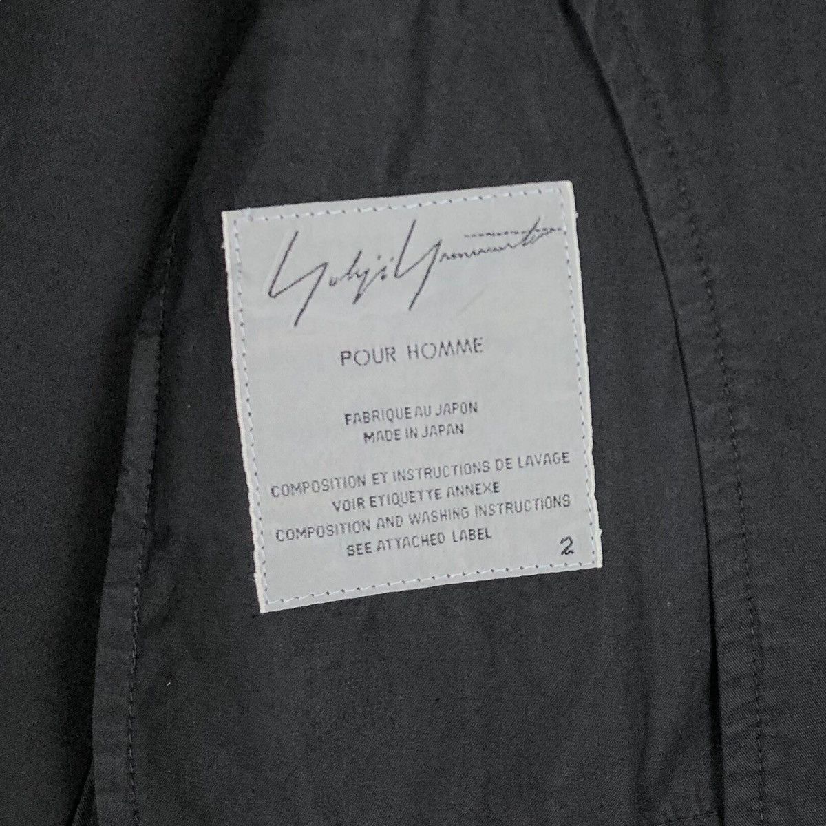 Yohji Yamamoto Vintage Yohji Yamamoto Pour Homme 2000 A/W Light Jacket Size US M / EU 48-50 / 2 - 16 Thumbnail