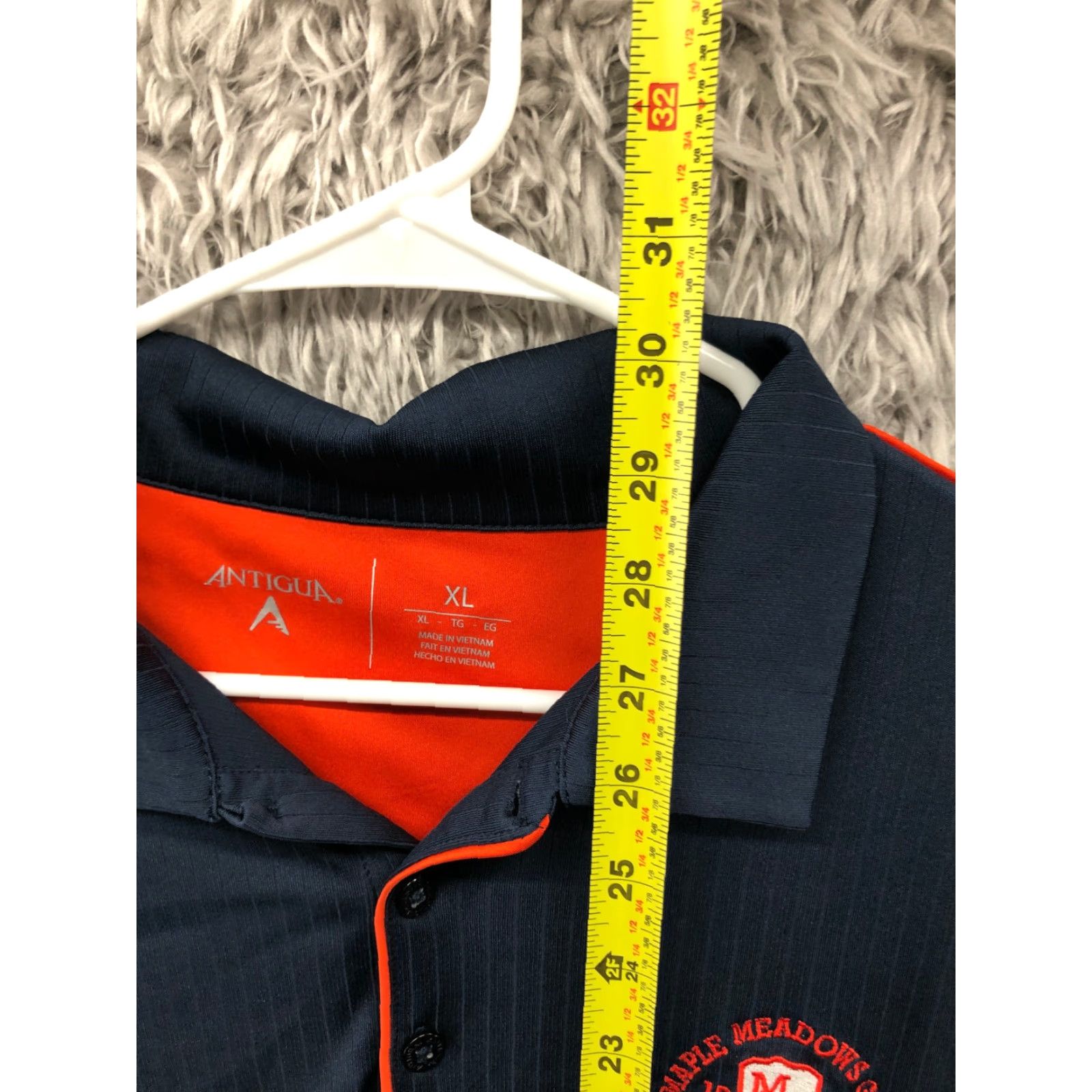 Vintage Antigua Polo Shirt Men's XL Pullover Embroidered Maple Meadows GC Blue Polo Short Sleeve Golf Shirt Mens XL Embroidered Antigua Polo Size US XL / EU 56 / 4 - 4 Thumbnail