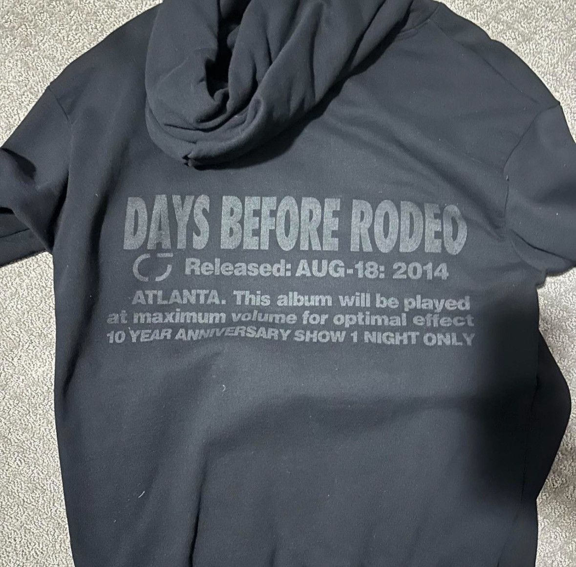 Travis Scott TRAVIS SCOTT DAYS BEFORE RODEO CONCERT HOODIE Size US M / EU 48-50 / 2 - 2 Thumbnail