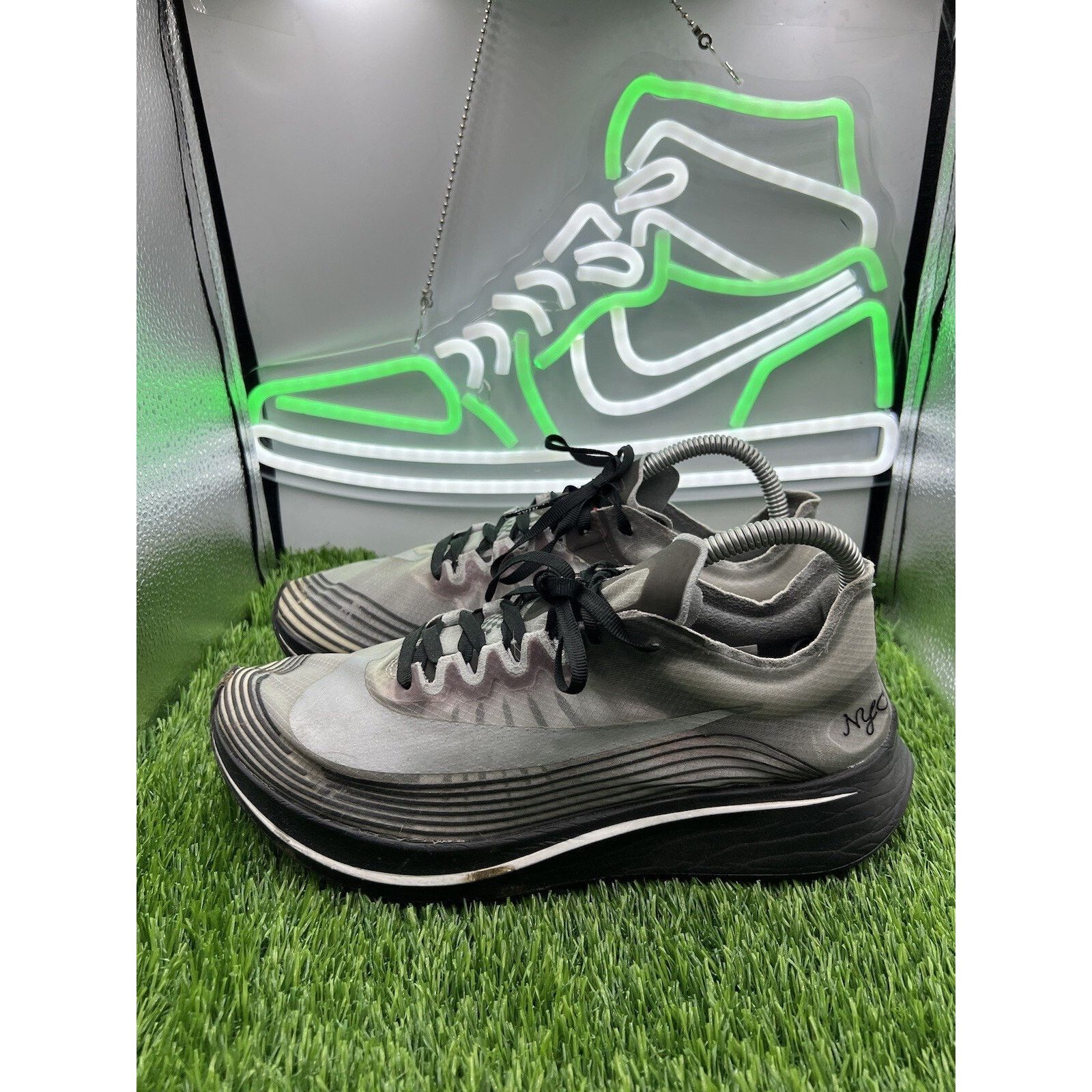 Nike Lab Zoom Fly NYC New York Marathon Black White Mens 8