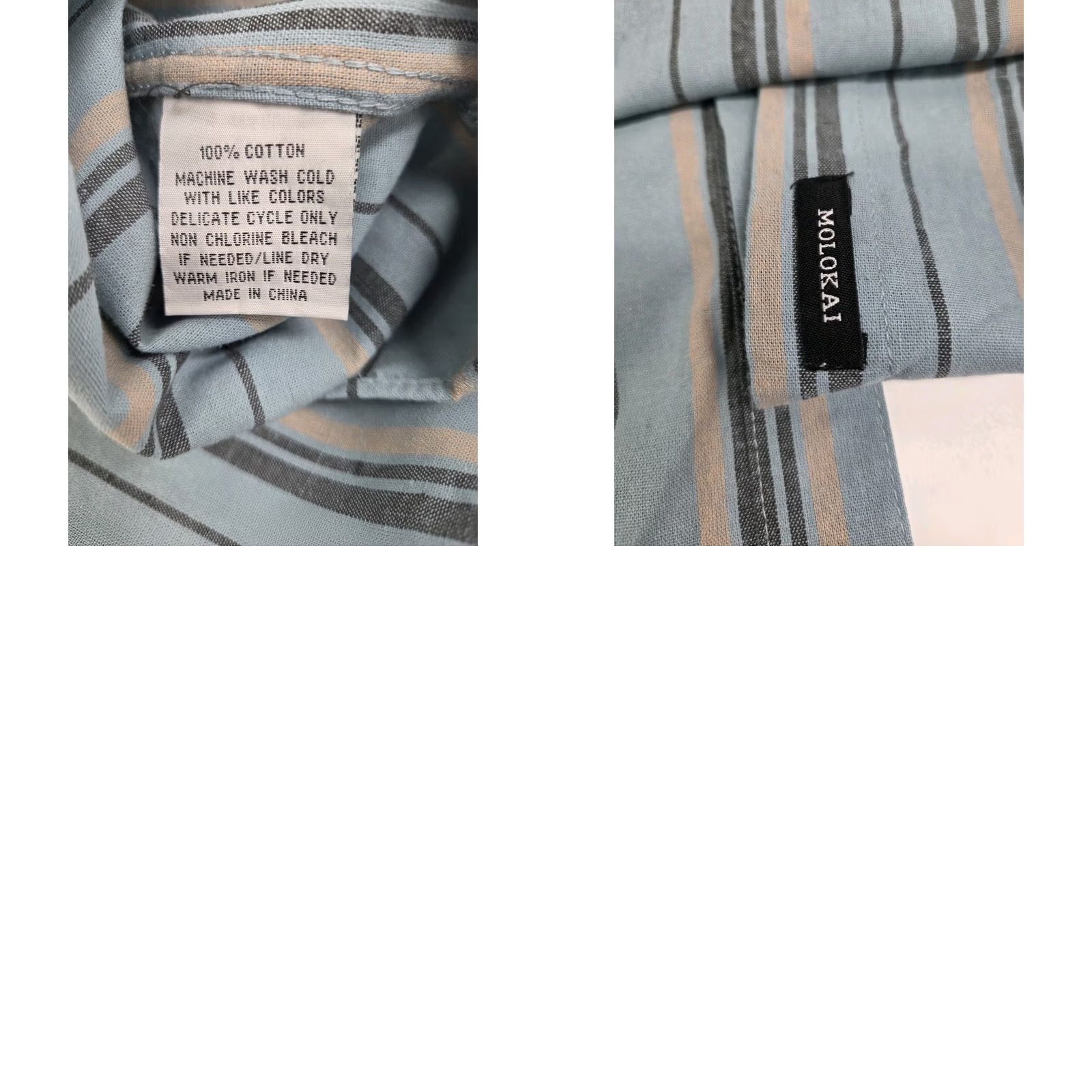 Lakai Molakai Shirt Short Sleeve Button-Up Multicolor Striped Hawaii Embroidered Pocket XL Mens Size US XL / EU 56 / 4 - 9 Thumbnail