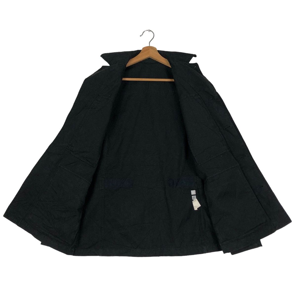 Japanese Brand 🔥Vintage Chore Jacket Rich Black Uniqlo Japan Issey Miyake Size US M / EU 48-50 / 2 - 13 Thumbnail