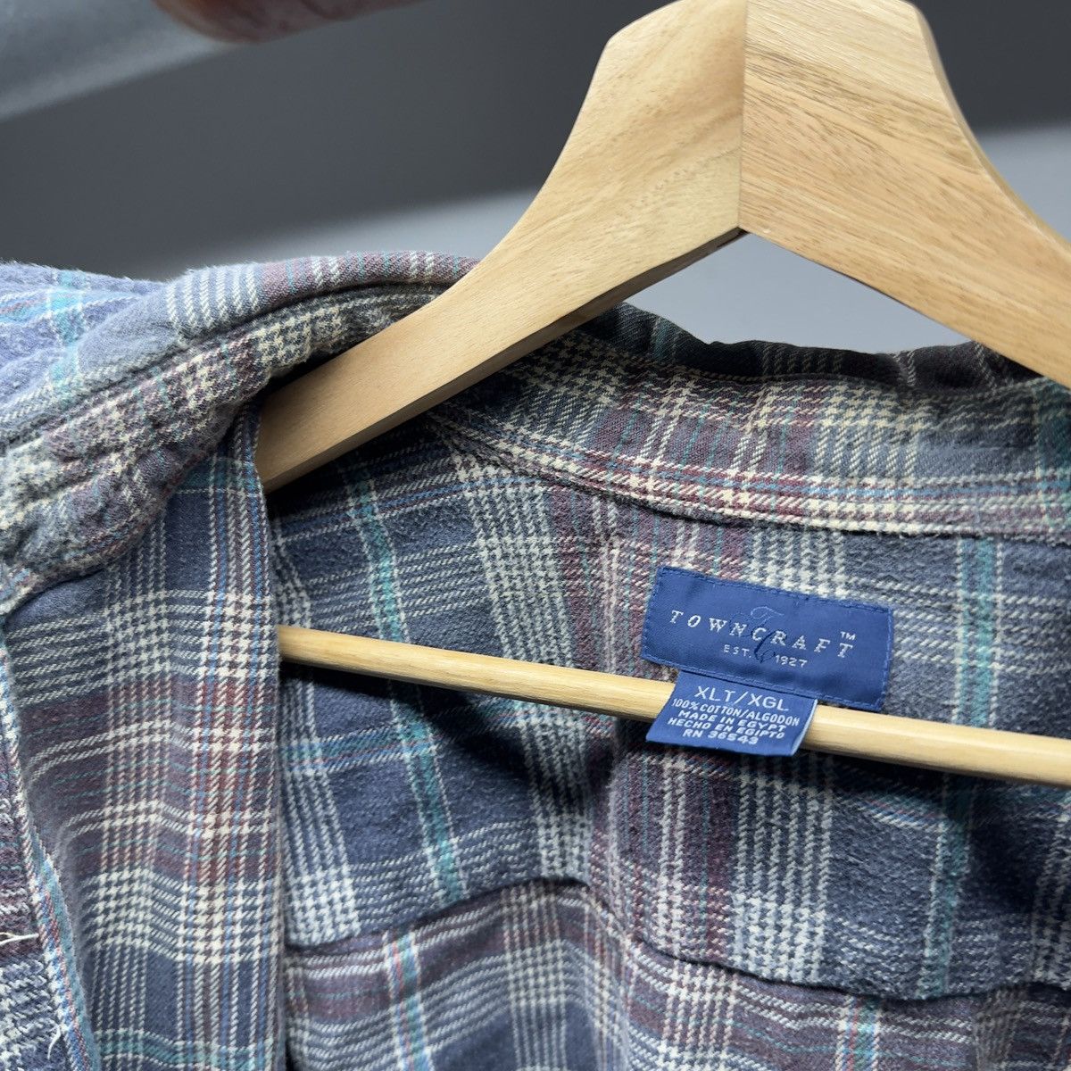 Vintage Thrashed Faded Distressed Plaid Flannel Shirt ERD Grunge Size US XL / EU 56 / 4 - 6 Thumbnail