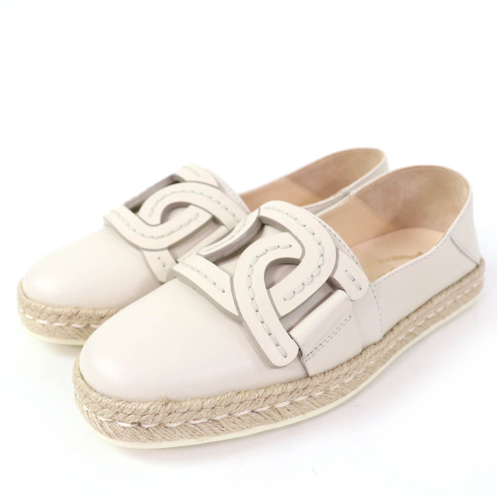 Tod's Tod's Tod’s KATE 2WAY Leather 2way Espadrilles Leather Shoes DUTY FREE for USA Size ONE SIZE - 1 Thumbnail