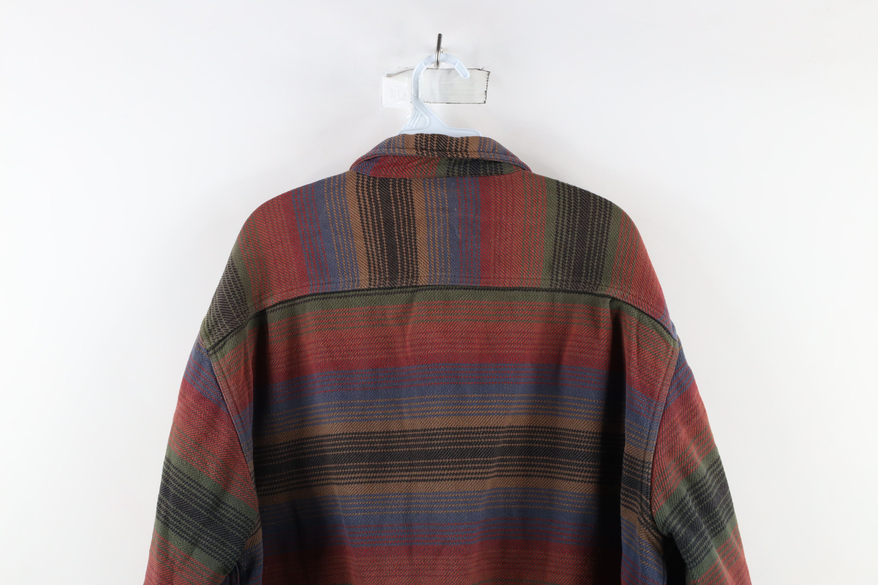 Vintage Vintage 90s Streetwear Heavyweight Flannel Button Shirt Size US XXL / EU 58 / 5 - 15 Thumbnail