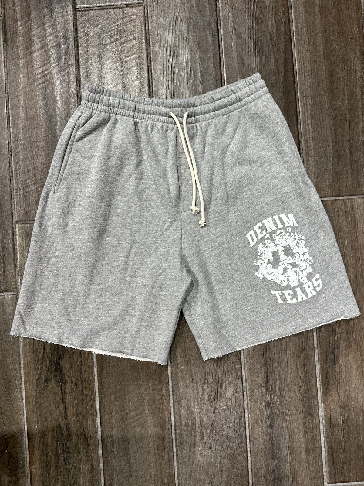 DENIM TEARS Denim Tears University Shorts Grey | Grailed
