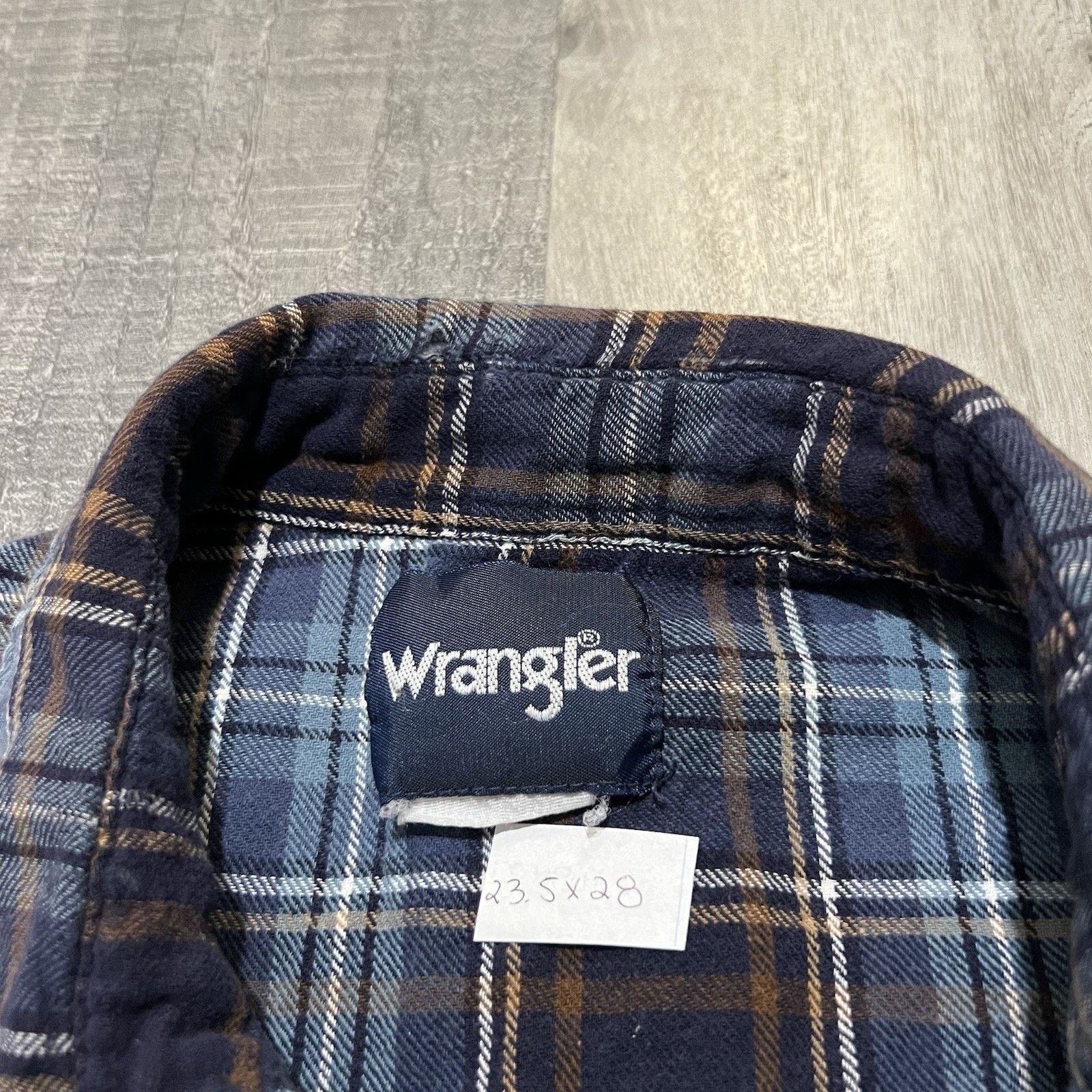 Wrangler Wrangler Cotton Pearl Snap Western Shirt Plaid Distressed Size US L / EU 52-54 / 3 - 5 Thumbnail