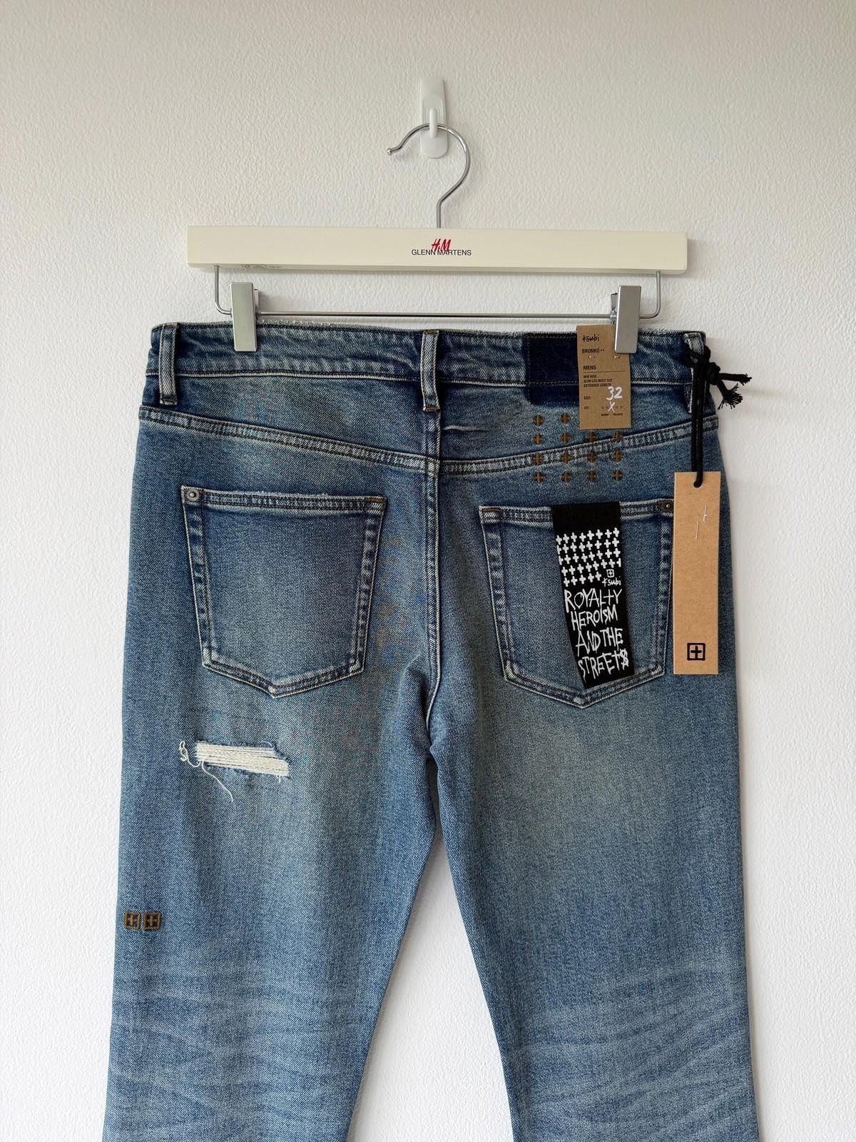 Ksubi new Ksubi mens jeans bronko roadhouse repair blue 32 Size US 32 / EU 48 - 6 Thumbnail