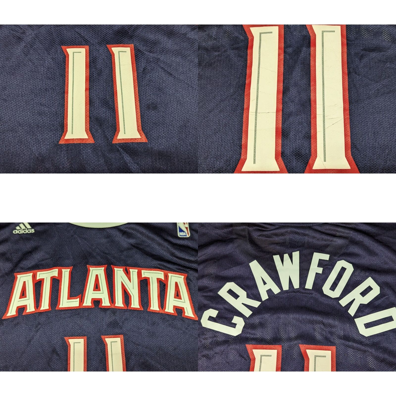 Adidas adidas Jamal Crawford Atlanta Hawks Mens Basketball Jersey XL Blue Swingman NBA Shirt Size US XL / EU 56 / 4 - 8 Thumbnail
