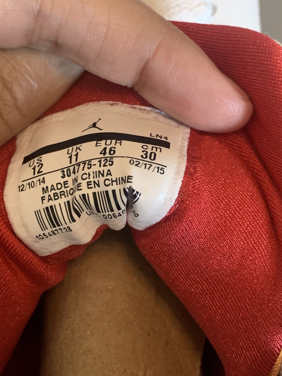 Jordan Brand Nike Air Jordan 7 Retro "Hare"(2015) 304775 125 DS Size 12 Size US 12 / EU 45 - 7 Thumbnail