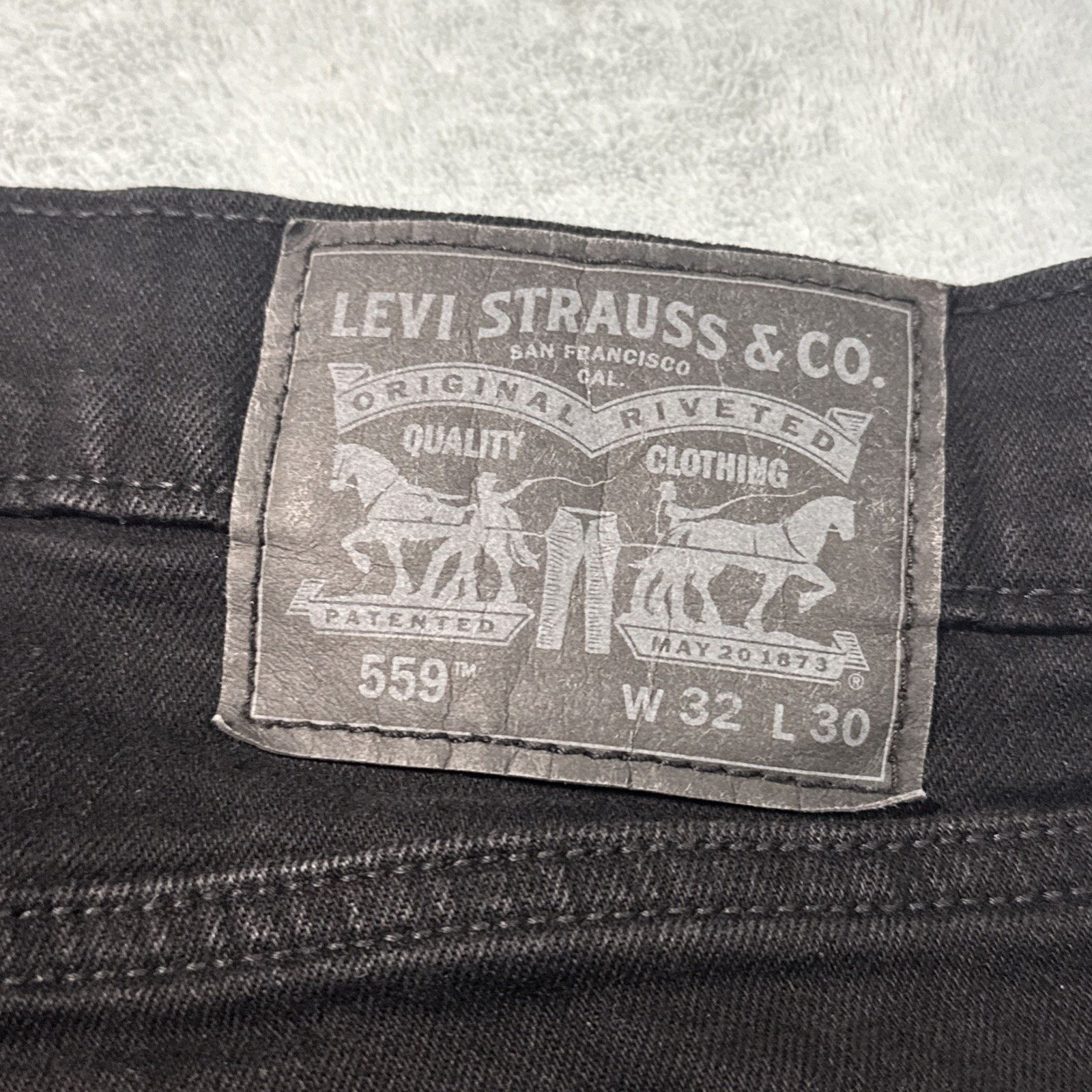 Levi's Y2K 2000s Levis 559 Jeans 32x30 Black Denim Hamilton Size US 32 / EU 48 - 7 Thumbnail