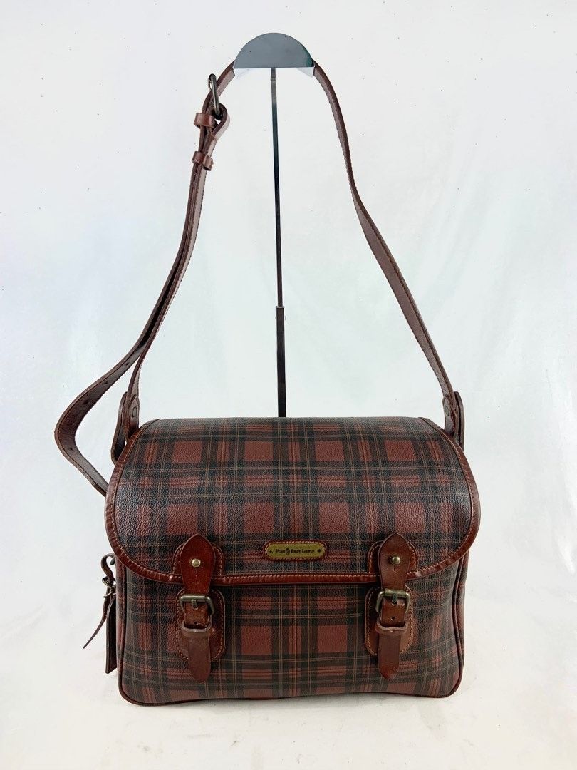 Polo Ralph Lauren Vintage Polo Ralph Lauren Tartan Plaid Messenger Bag Size ONE SIZE - 1 Thumbnail