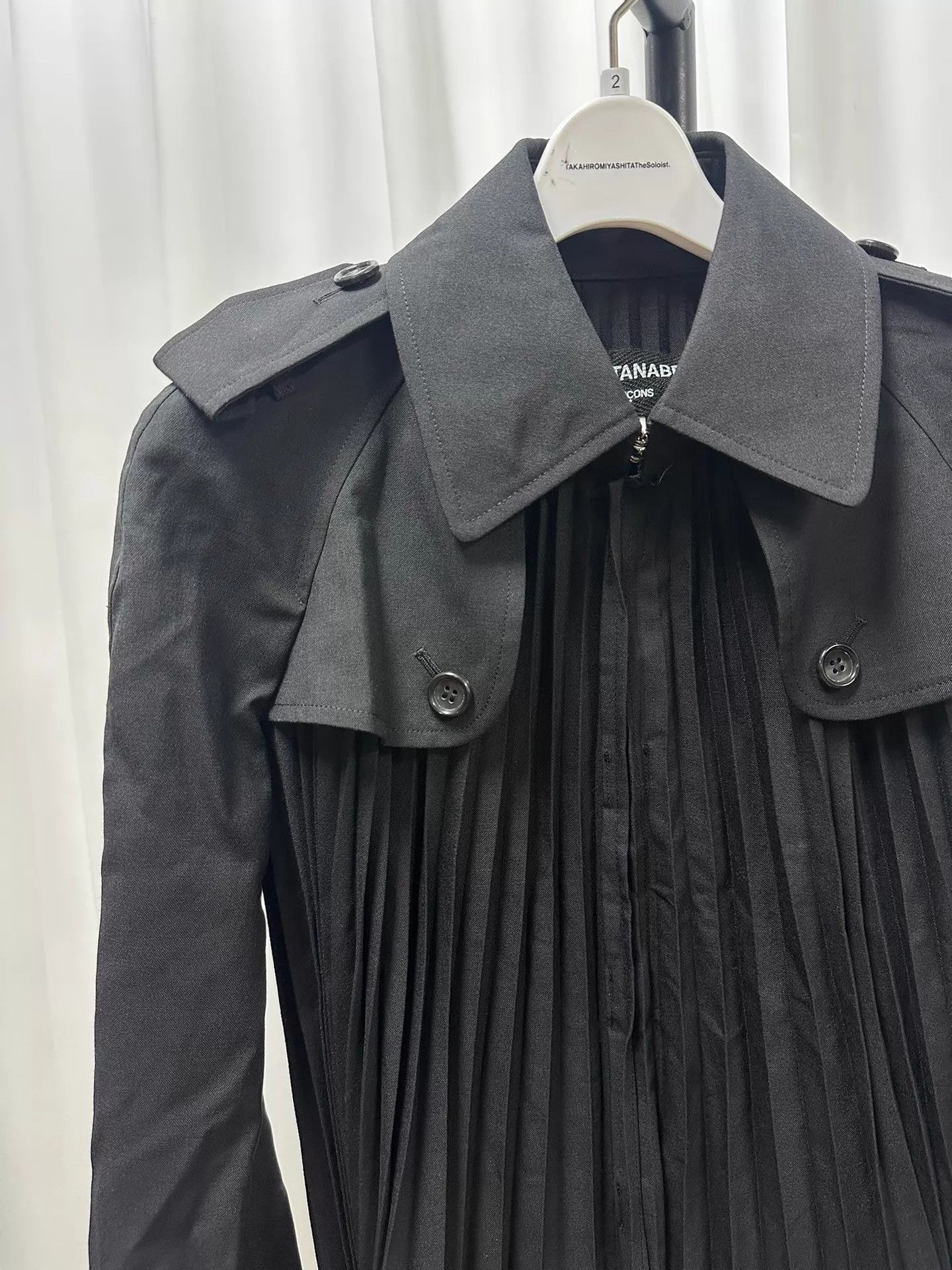 Junya Watanabe Junya Watanabe 15aw Pleated Trench Coat XS Black Size XS / US 0-2 / IT 36-38 - 2 Thumbnail