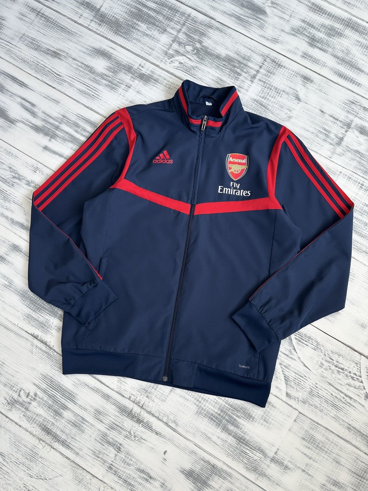 Adidas ADIDAS Arsenal London 19/20 Training Football Track Jacket Size US L / EU 52-54 / 3 - 7 Thumbnail