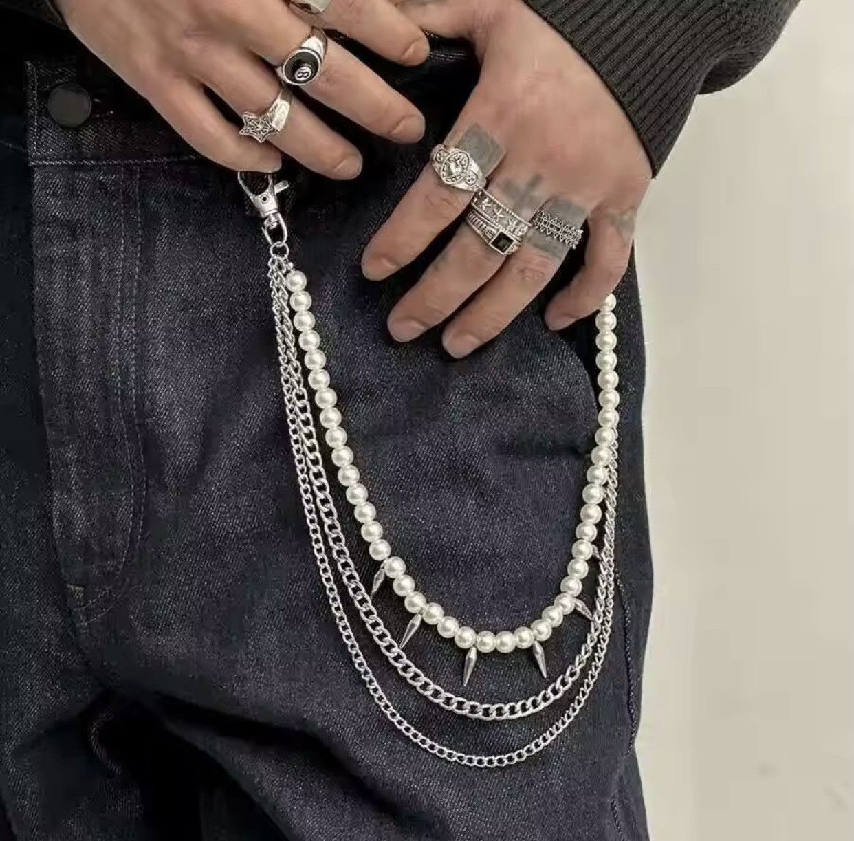 Jewelry New Jeans CCB Beaded U-shaped Waist Chain Size ONE SIZE - 2 Thumbnail