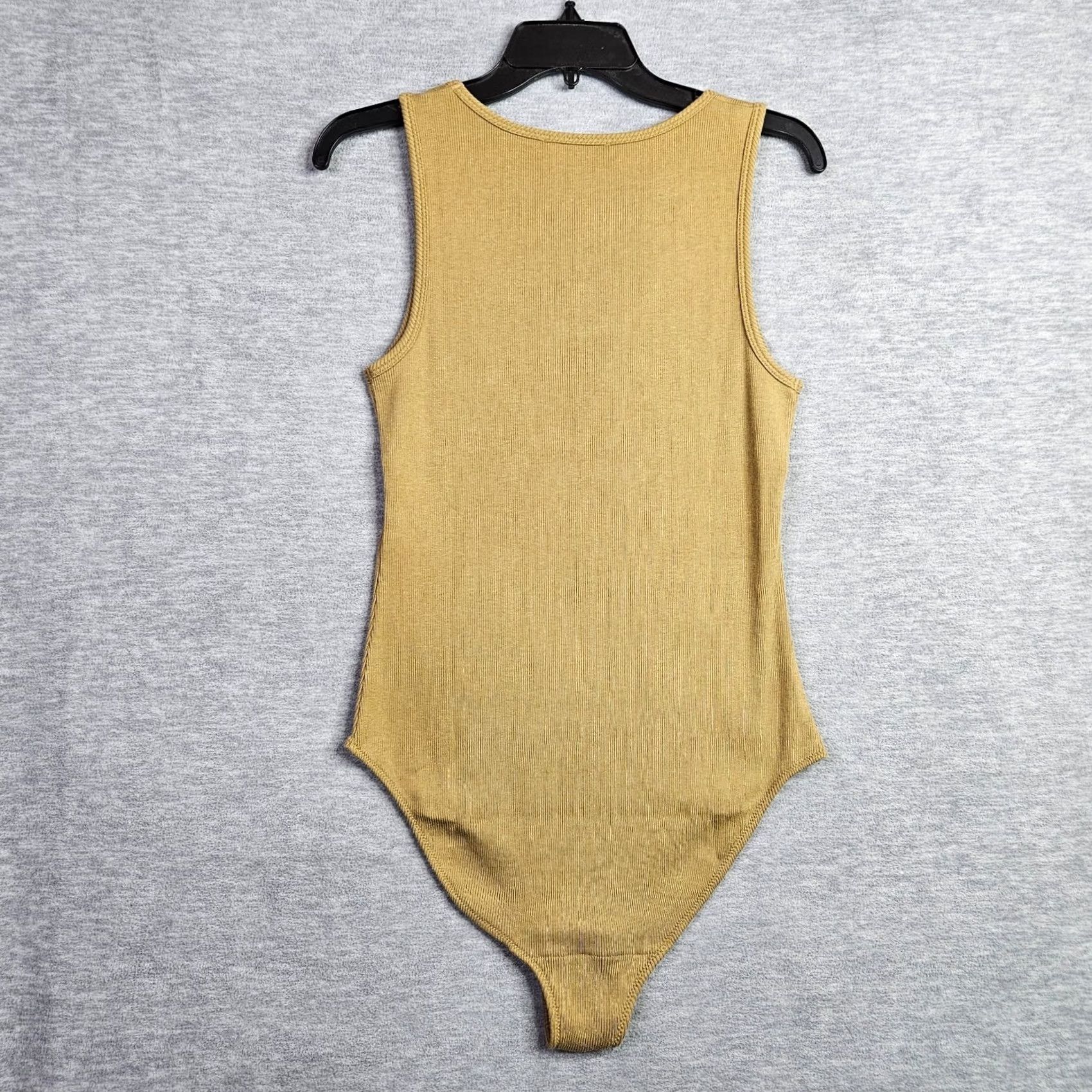 Vintage Amour Vert Elea Bodysuit Women’s Size S Elm Brown Ribbed Sleeveless Tank NWT Size S / US 4 / IT 40 - 2 Thumbnail