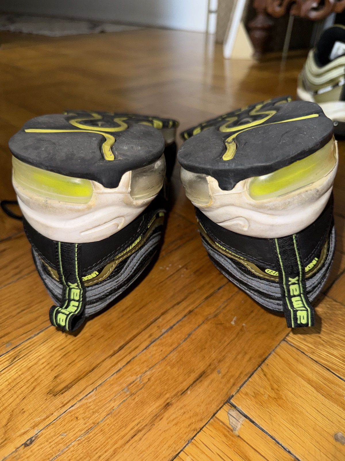 Nike × Undefeated Black Undefeated Nike Air Max 97 Size US 11 / EU 44 - 2 Thumbnail