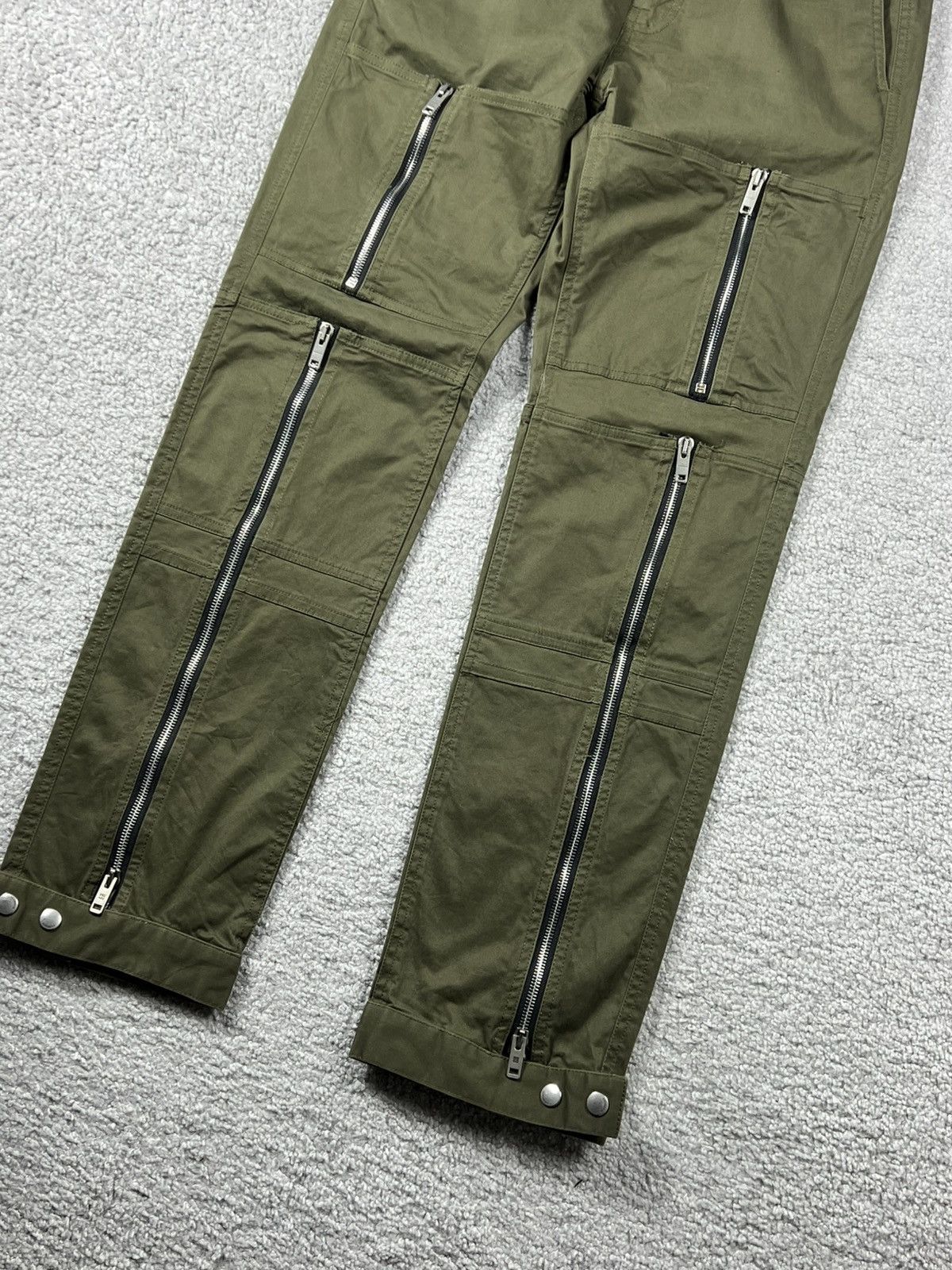 Givenchy Givenchy Zip Detail Pants “Khaki Green” Size US 30 / EU 46 - 4 Thumbnail