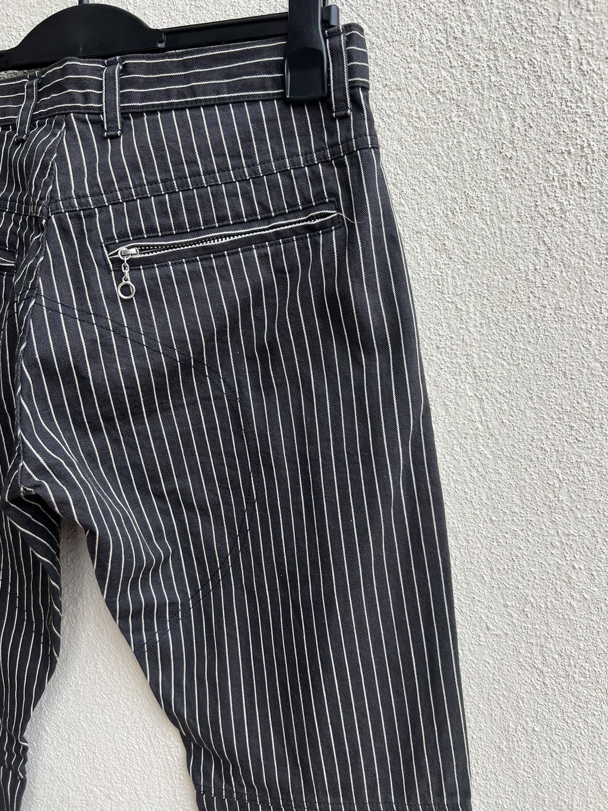 Designer Vintage Unknown Japan Brand Stripe Knee Patch Pant Size US 31 - 18 Thumbnail