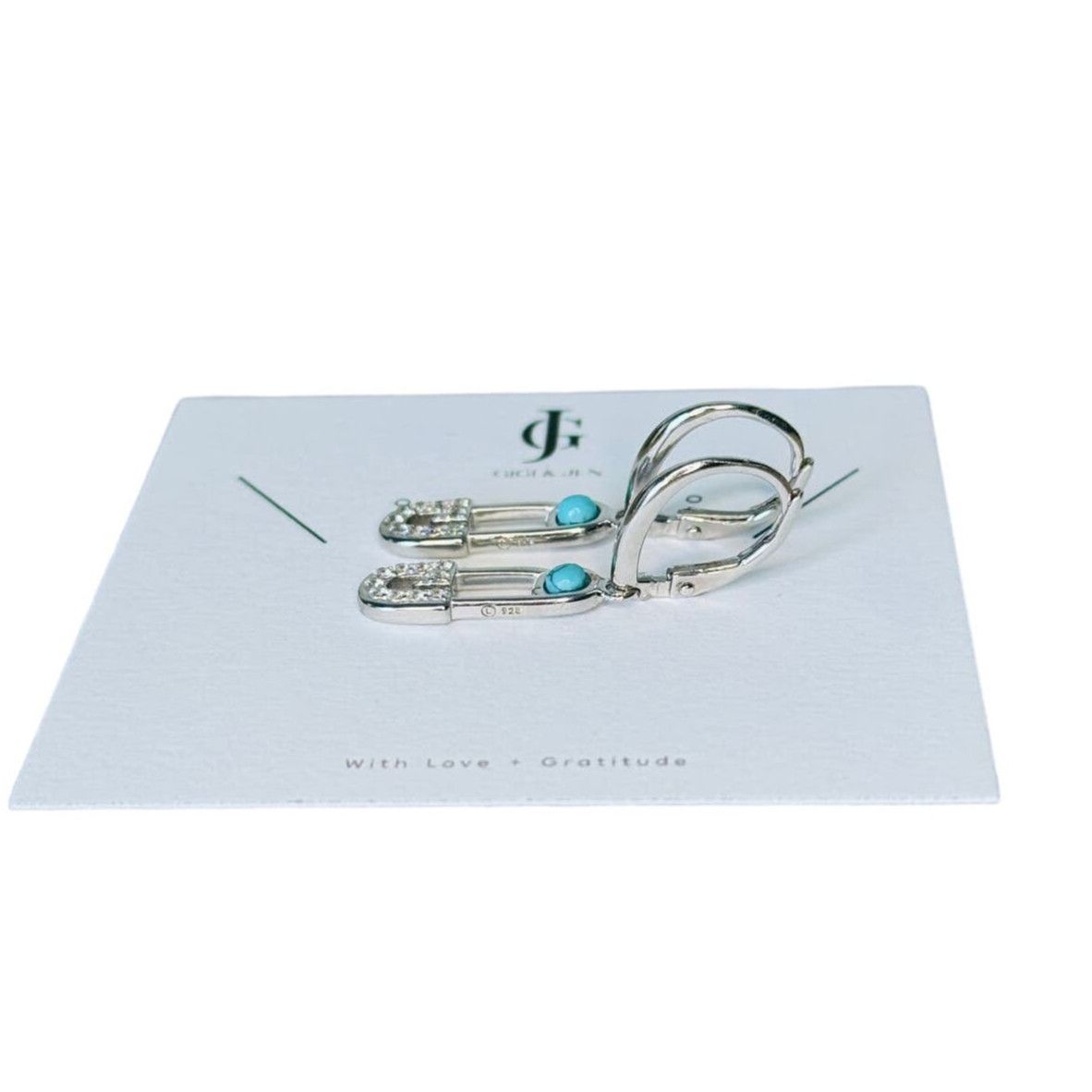 Other Paperclip Link Drop Earrings Sterling Silver 925 Size ONE SIZE - 3 Thumbnail