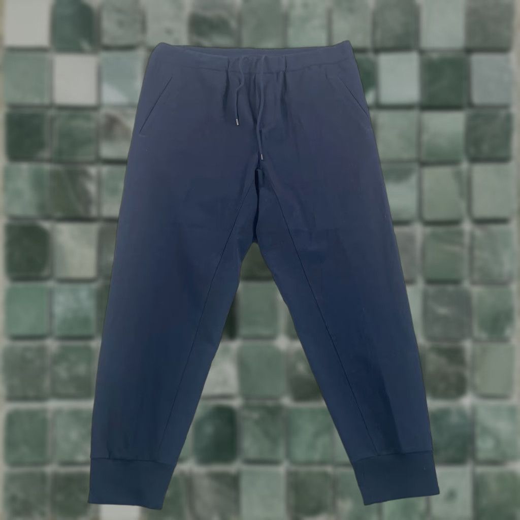 James Perse James Perse Jogger Pants Men XL 4 Navy Blue Wool Stretch Tapered Regular Casual Workwear Pockets Slash Pocket Front Flat Front Inseam 30 in Size US 36 / EU 52 - 1 Thumbnail