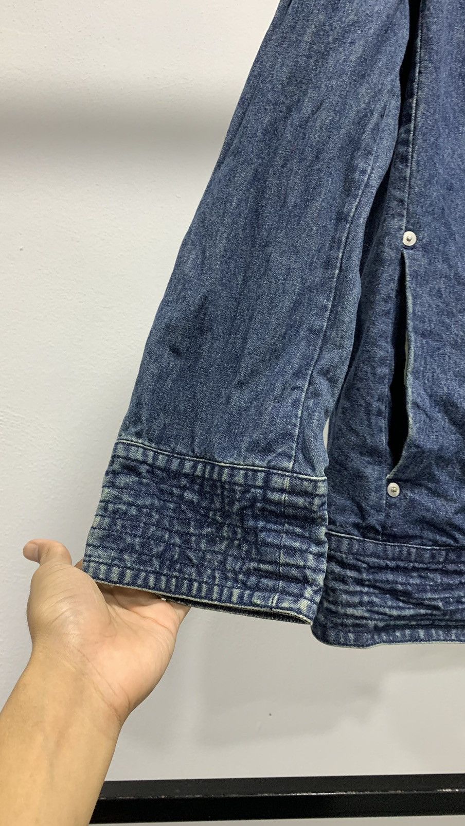 If Six Was Nine Bat-su Denim Punk Jacket Size M / US 6-8 / IT 42-44 - 4 Thumbnail