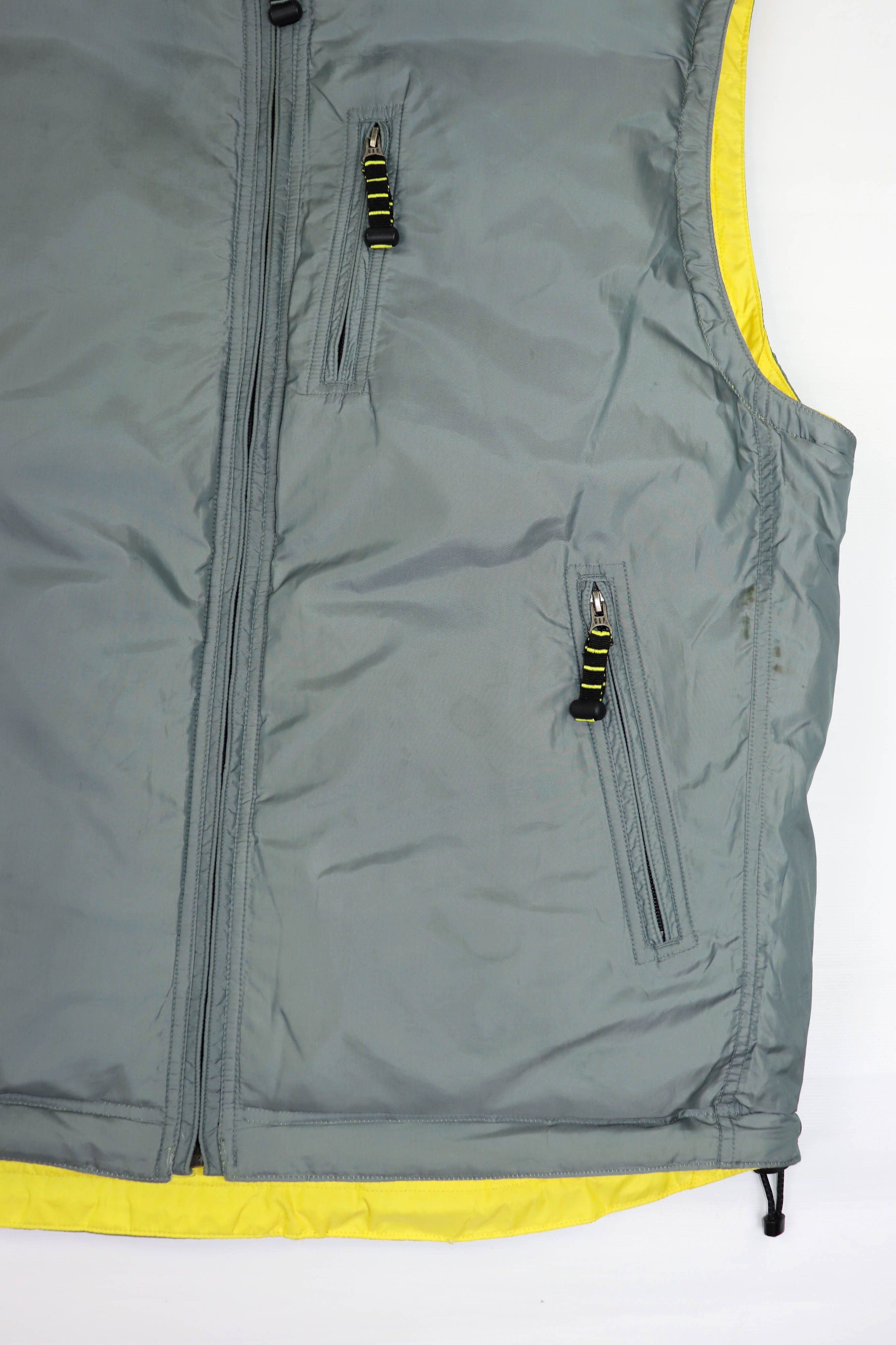 Gap GAP Vintage YellowGray Reversible Down Puffer Waistcoat Vest Size US XL / EU 56 / 4 - 13 Thumbnail