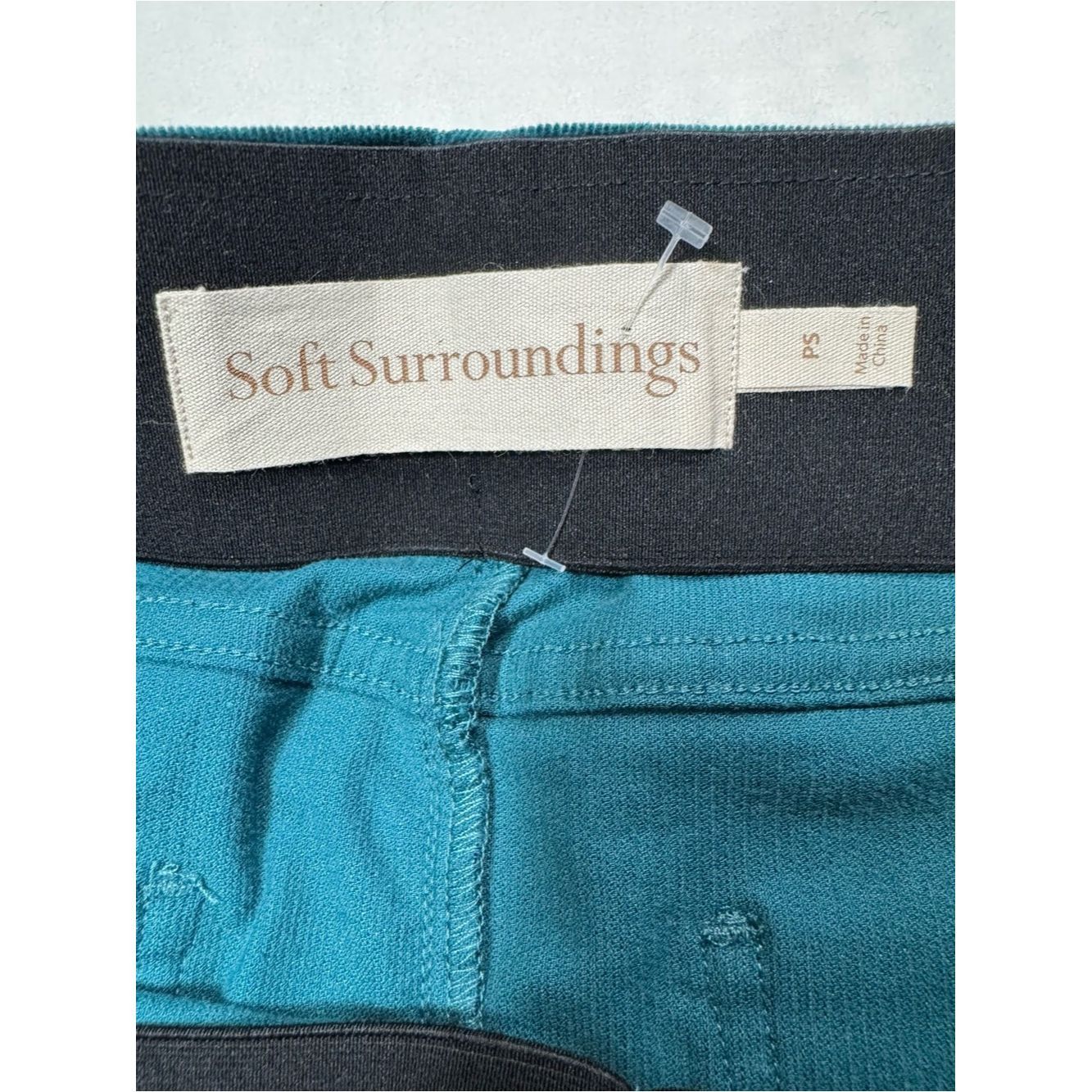 Soft Surroundings New Soft Surroundings Teal Pull On Straight Leg Corduroy Pa Size 28" / US 6 / IT 42 - 6 Thumbnail