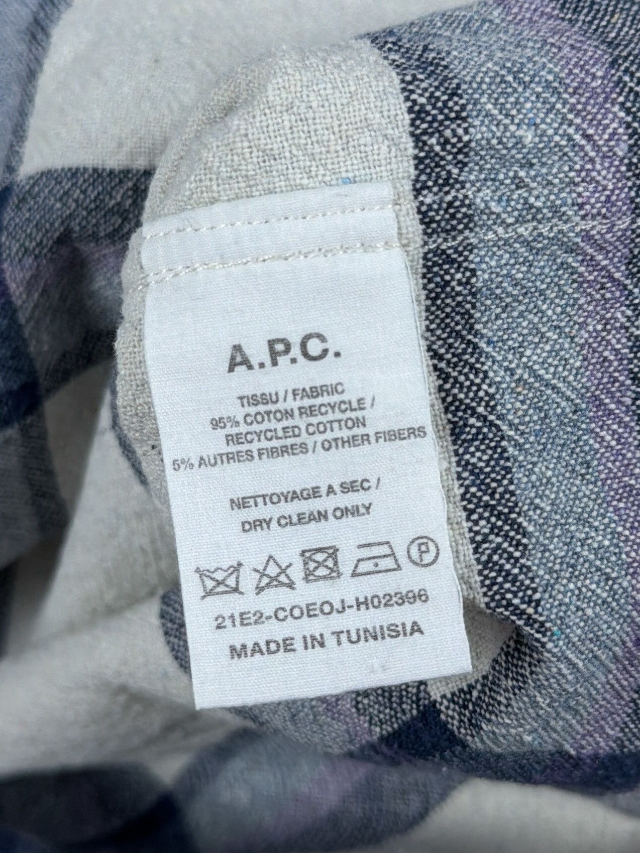 A.P.C. APC Flannel checkered shirt Size US S / EU 44-46 / 1 - 3 Thumbnail