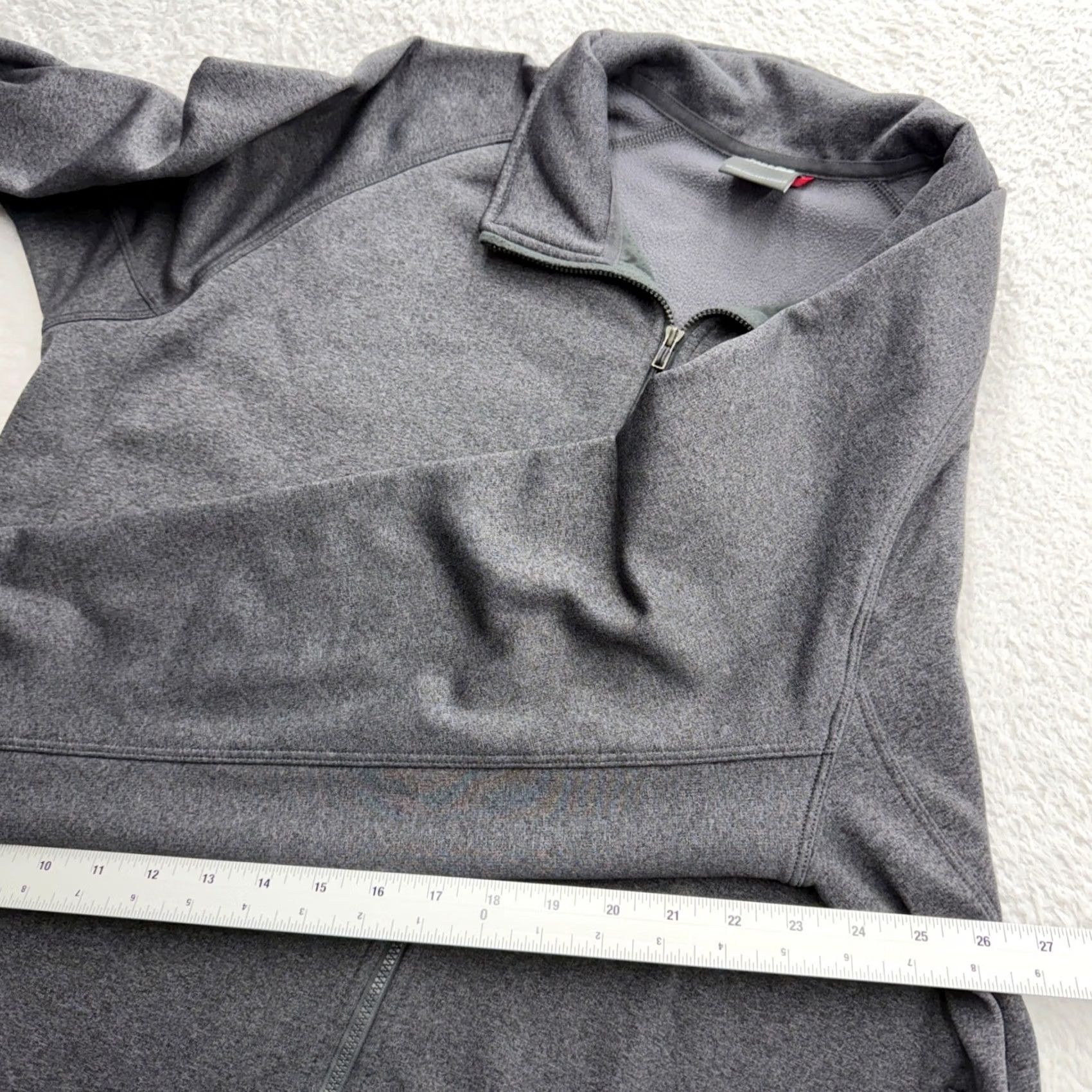 The North Face The North Face Mens Gray Full Zip Fleece Jacket Red Trim Outdoor Hiking XL Jacket Mens Gray Zip Fleece Jacket Red Trim Size US XL / EU 56 / 4 - 6 Thumbnail