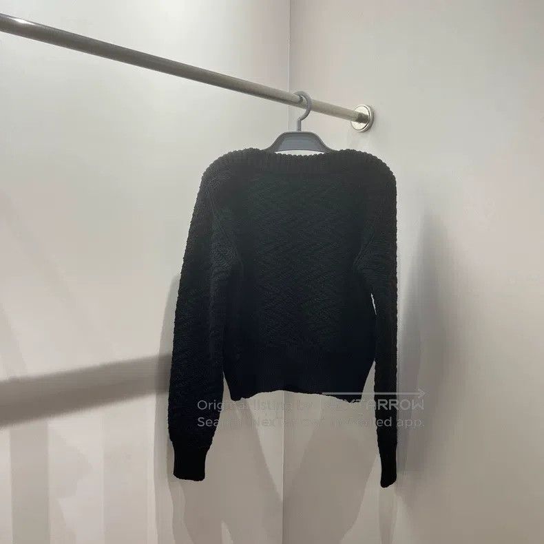 Hermes Hermes One-shoulder slogan button long-sleeved sweater Size XS / US 0-2 / IT 36-38 - 2 Thumbnail