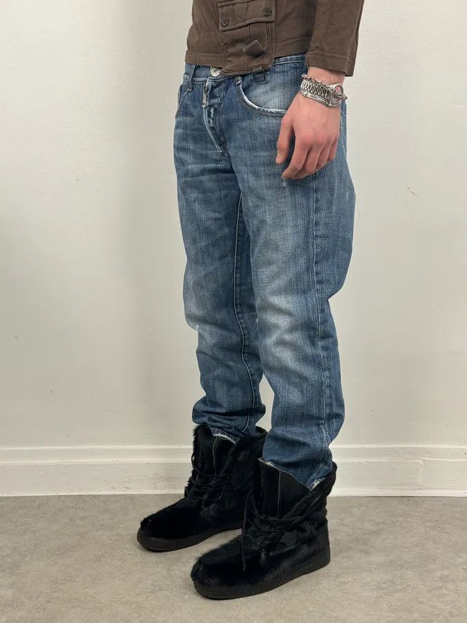Marithe + Francois Girbaud 2000s Marithé + François Girbaud Blue Cozy Denim Jeans Size US 32 / EU 48 - 2 Thumbnail