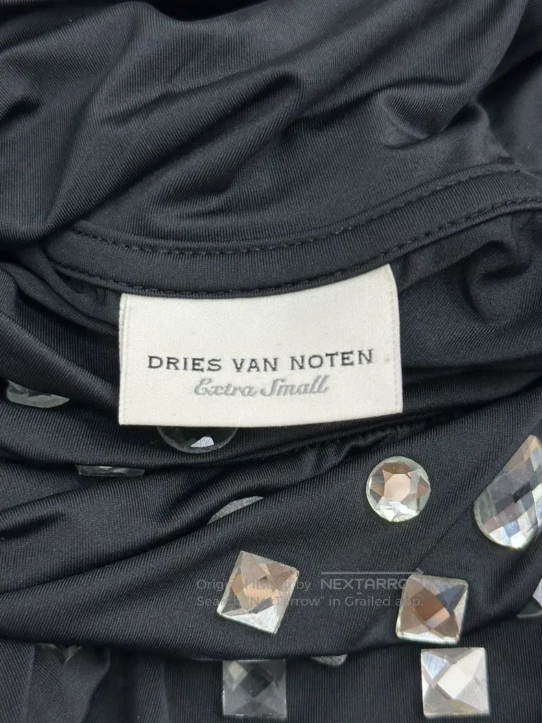Other Dries Van Noten Black rhinestone base layer long-sleeved t Size S / US 4 / IT 40 - 4 Thumbnail