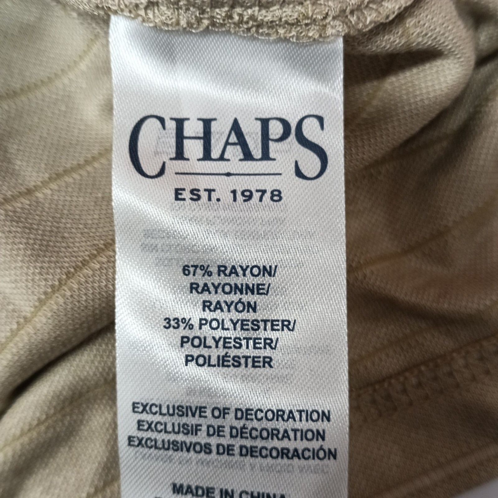 Chaps Chaps Milton Polo Shirt Men's S Desert Khaki Seacoast Wash Size US S / EU 44-46 / 1 - 6 Thumbnail