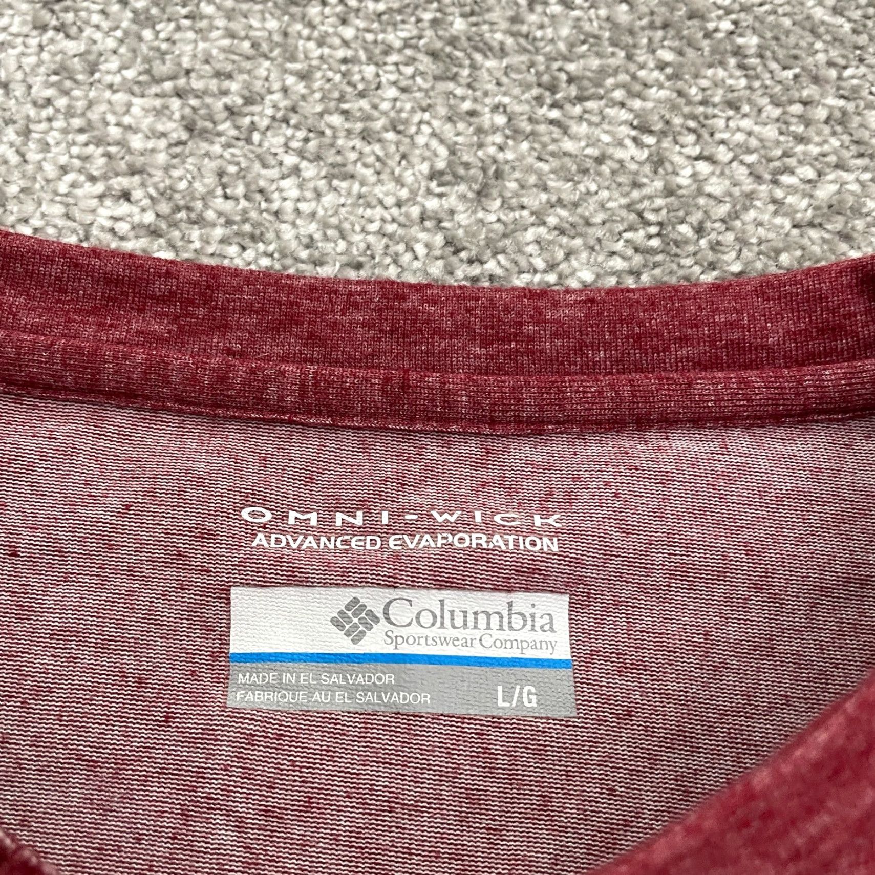 Vintage Columbia Omni Wick T-Shirt Mens Large Heather Red Crew Neck Short Sleeve Casual Shirt Mens Regular Red Columbia Omni Wick Logo Breathable Lightweight Size US L / EU 52-54 / 3 - 6 Thumbnail