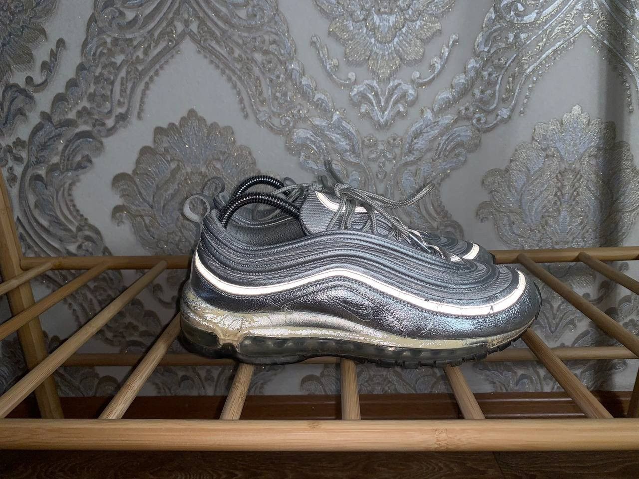 Nike × Vintage VERY RARE NIKE AIR MAX 97 SILVER REFLECTIVE DRILL SWOOSH Y2K Size US 8.5 / EU 41-42 - 5 Thumbnail