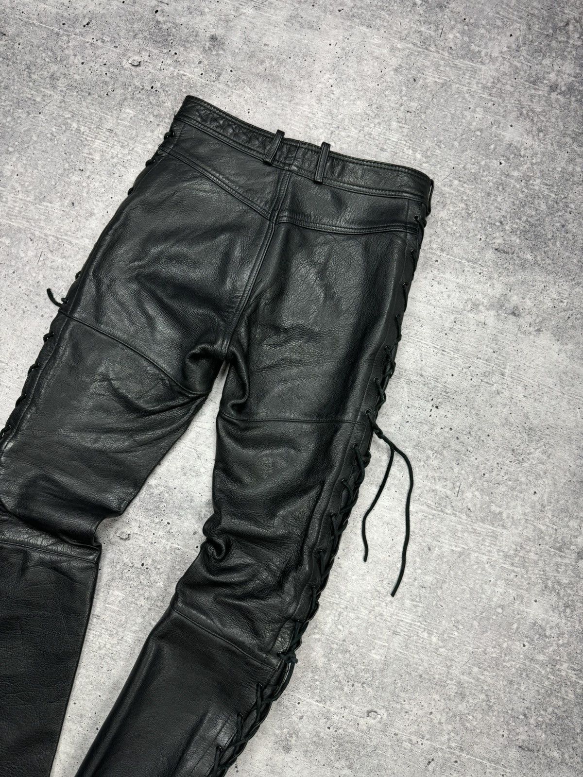 Genuine Leather Vintage 90’s Y2K Style Casual Cowboy Genuine Leather Pants Size US 30 / EU 46 - 20 Thumbnail
