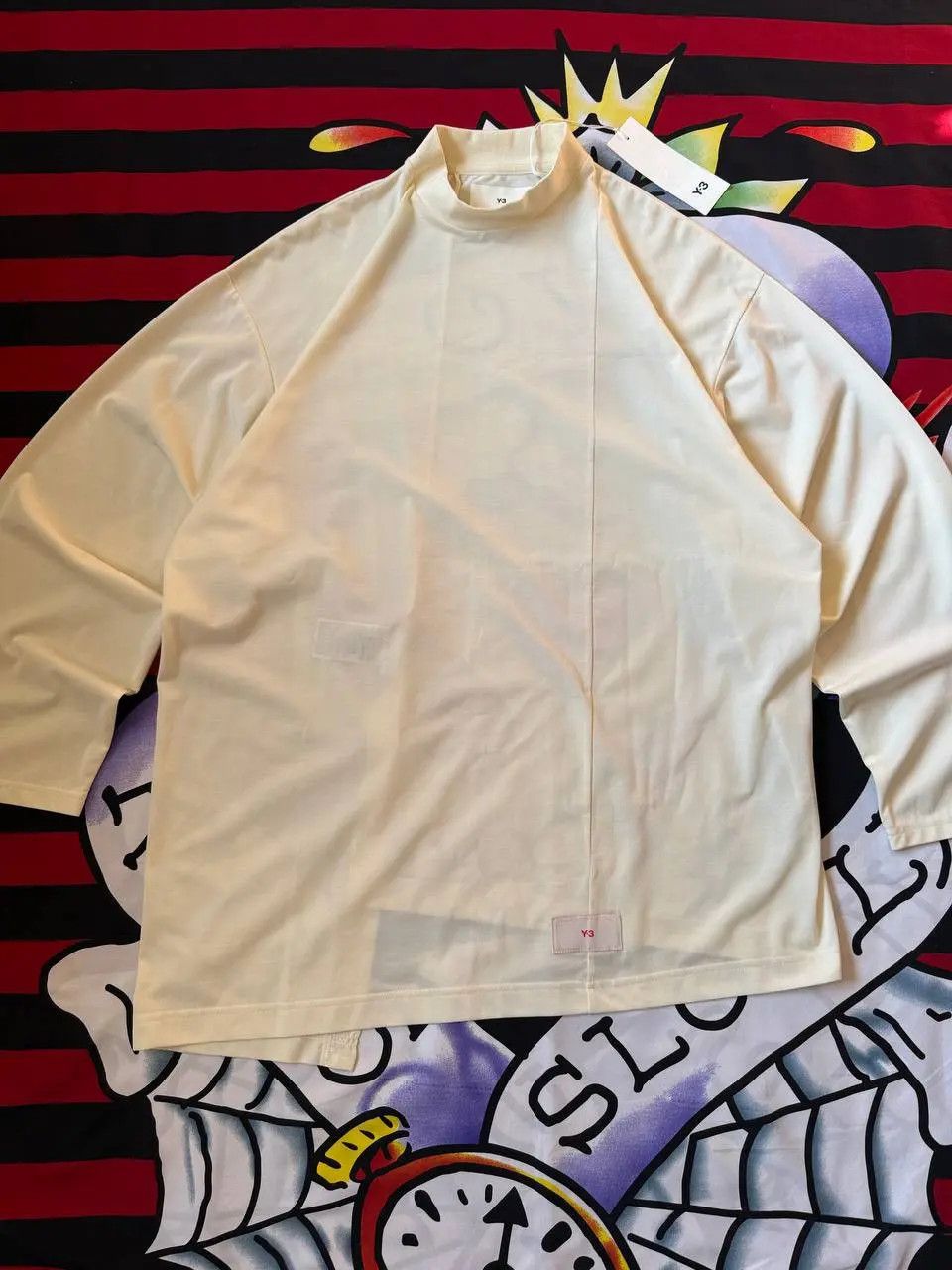 Yohji Yamamoto x Adidas Y-3 longsleeve in warm white Size S