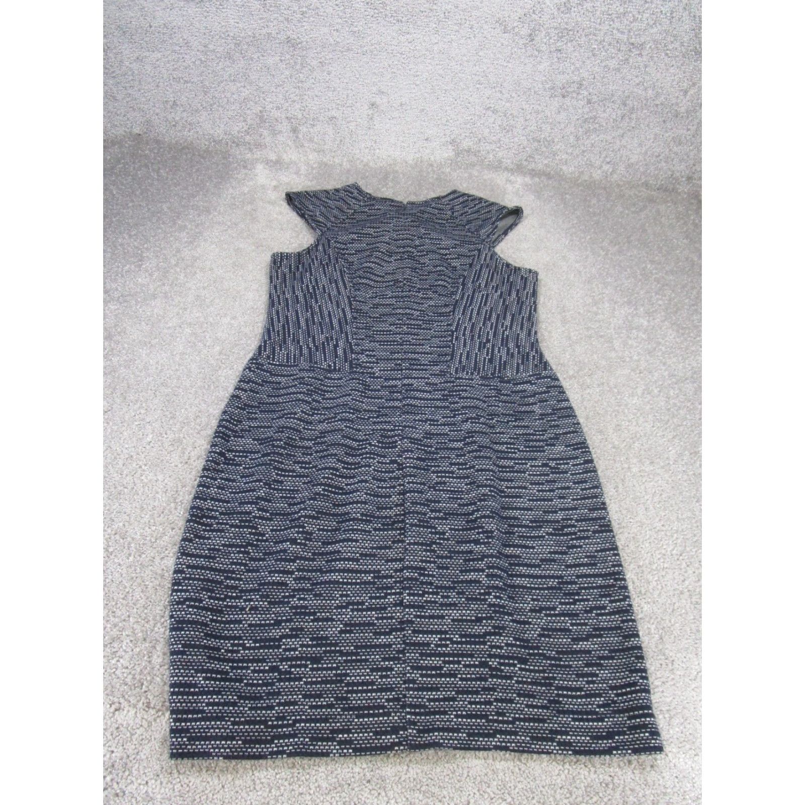 Vintage VINTAGE Ann Taylor Bodycon Dress Womens 10 Blue Twill Sleeveless Size L / US 10 / IT 46 - 3 Thumbnail