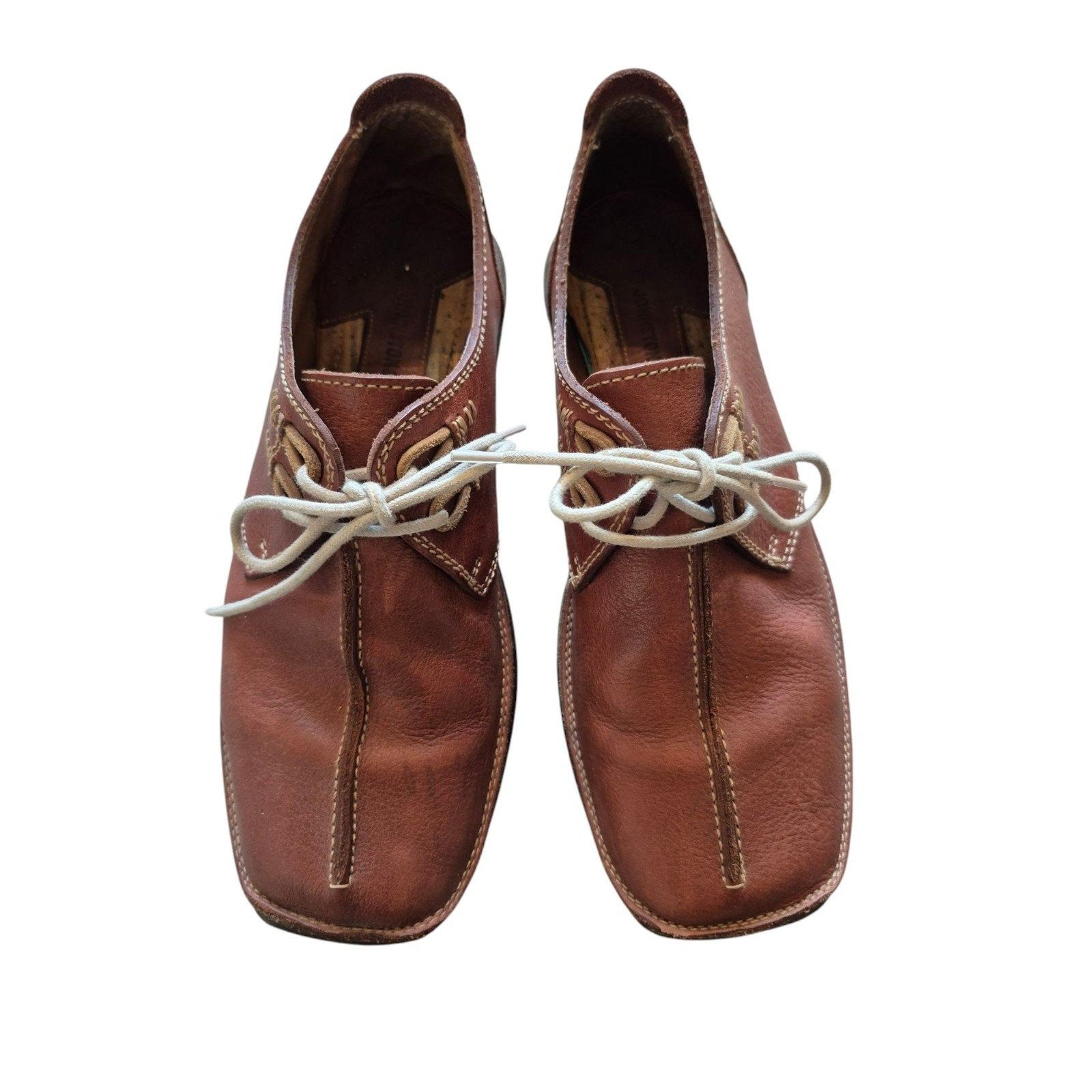 Johnston & Murphy Johnston & Murphy Mens VTG Pebbled Leather Split Toe Oxford Size US 9 / EU 42 - 1 Thumbnail